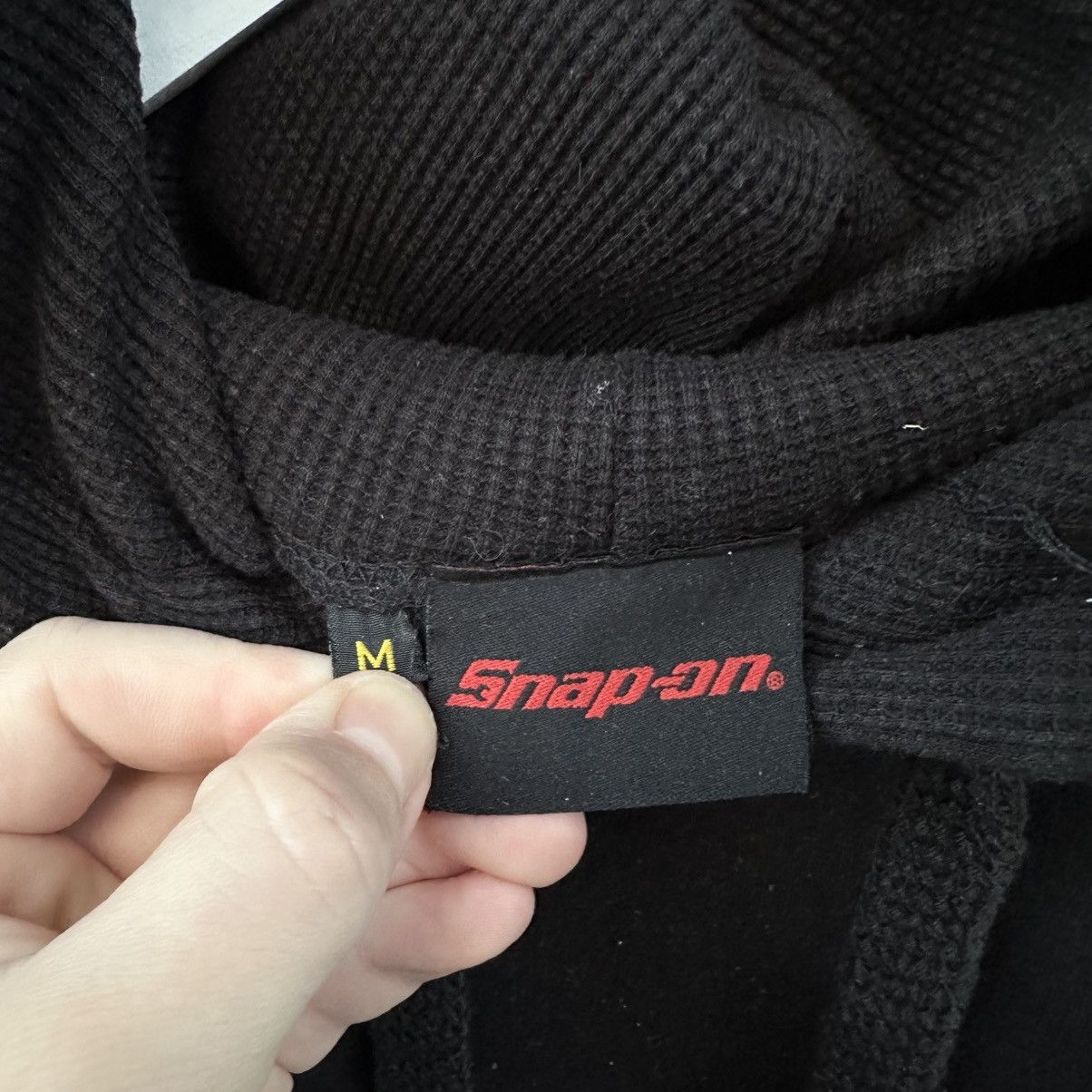 Hypebeast Vintage Snap On Hoodie Big Logo Trashed Workwear Size M Y2K Size US M / EU 48-50 / 2 - 6 Thumbnail