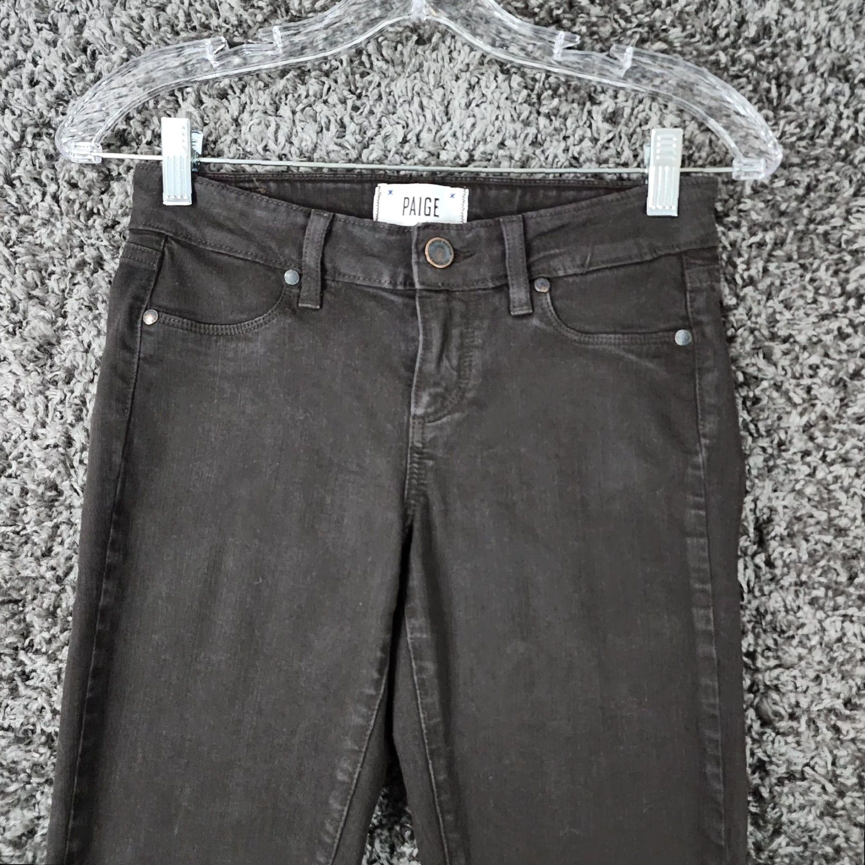 Paige Paige Verdugo Ultra Jeans Skinny Womens Size 26 Dark Brown Stretch 30in Inseam Mens? Women. Size 26" / US 2 / IT 38 - 2 Thumbnail