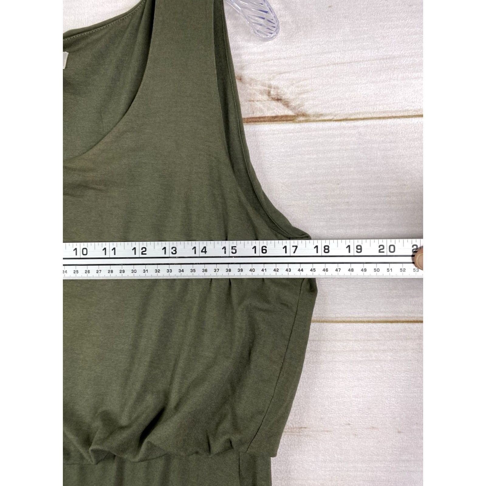 Vintage Chico's Maxi Dress Women XS-1 Regular Green Sleeveless Tie Dye Elastic Waist Vaca Resort Casual Travel Size M / US 6-8 / IT 42-44 - 4 Thumbnail