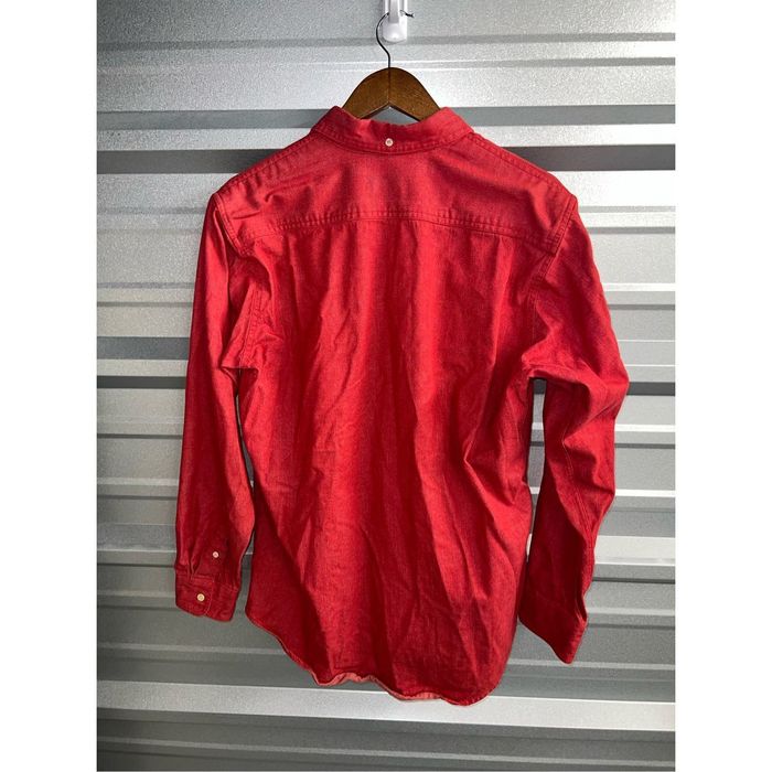 J.Crew 80s J. Crew Made in USA Red Denim Work Shirt M Grailed