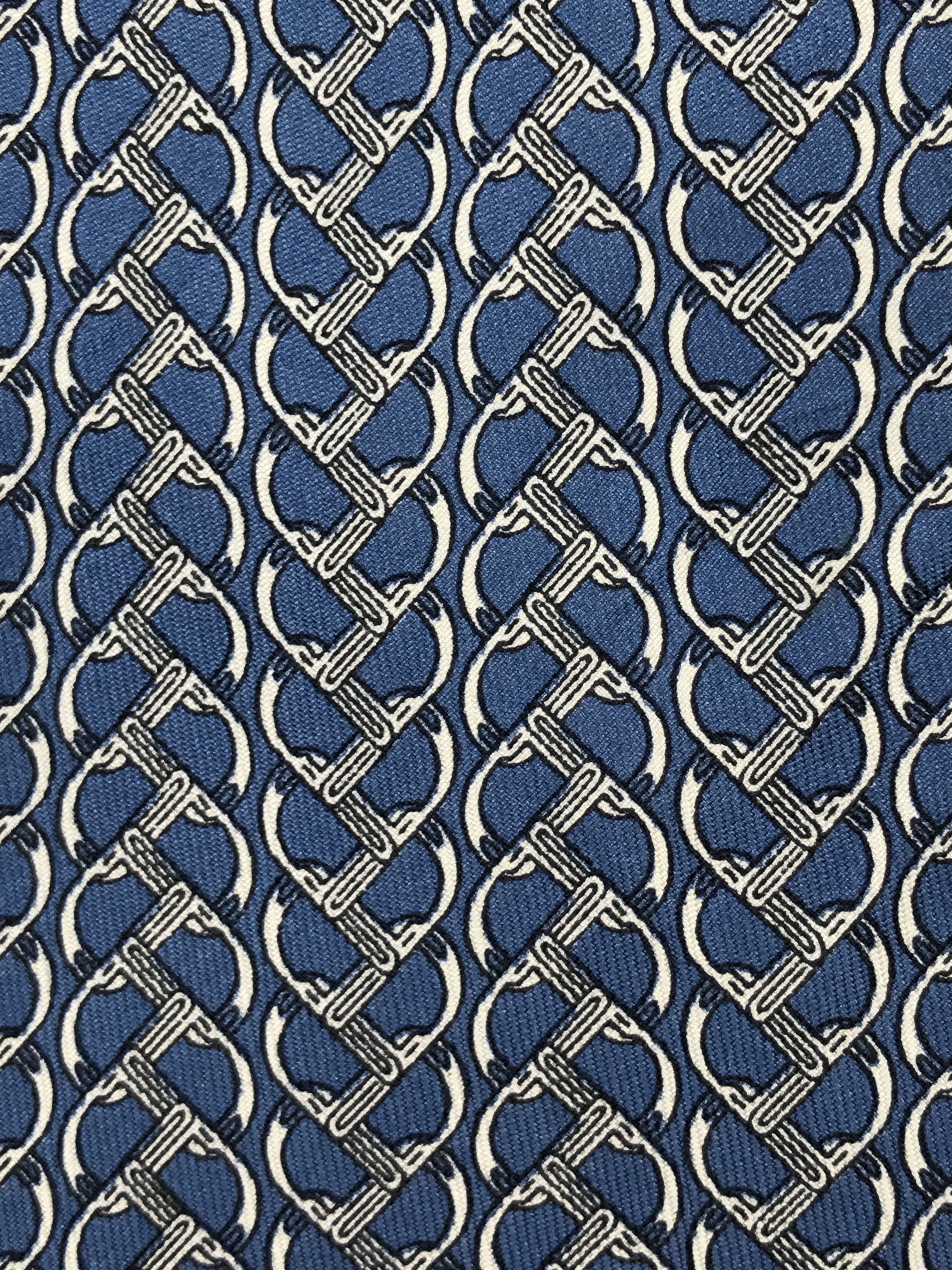Designer × Hermes Vintage Hermes Silk Necktie Size ONE SIZE - 5 Thumbnail