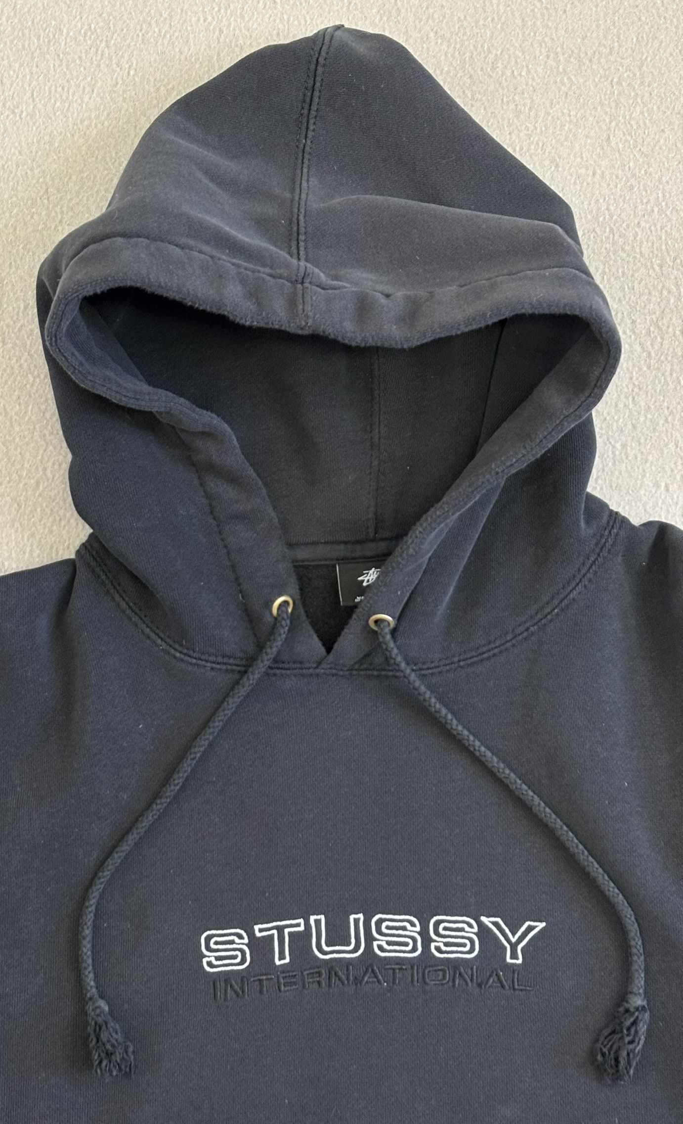 Stussy × Vintage Stussy International Black Hoodie Size XL Size US XL / EU 56 / 4 - 12 Thumbnail