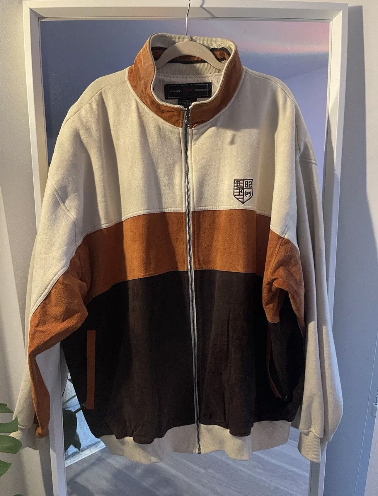 Phat Farm Vintage Phat Farm Jacket Chocolate - 4XL - Y2K Size US XXL / EU 58 / 5 - 1 Thumbnail