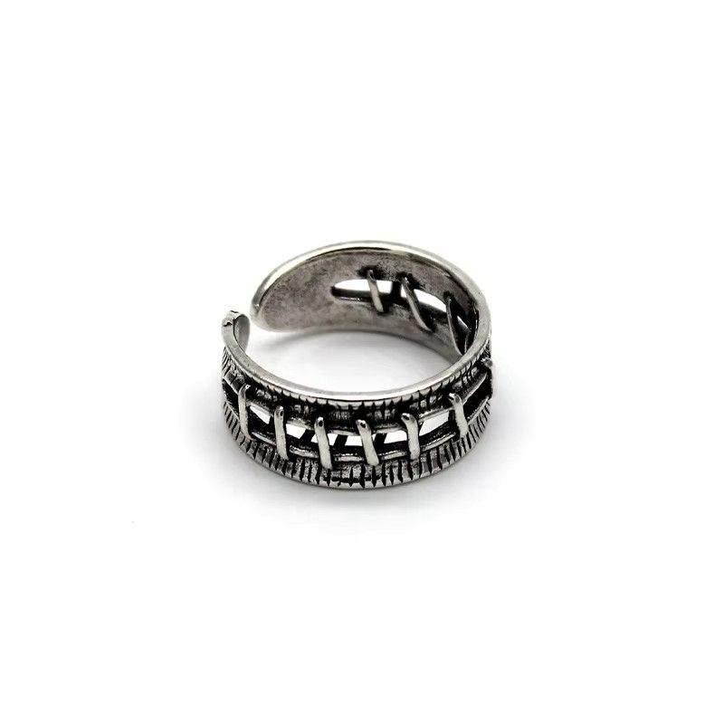 Jewelry Retro Wound Stitches Ring Size ONE SIZE - 6 Thumbnail