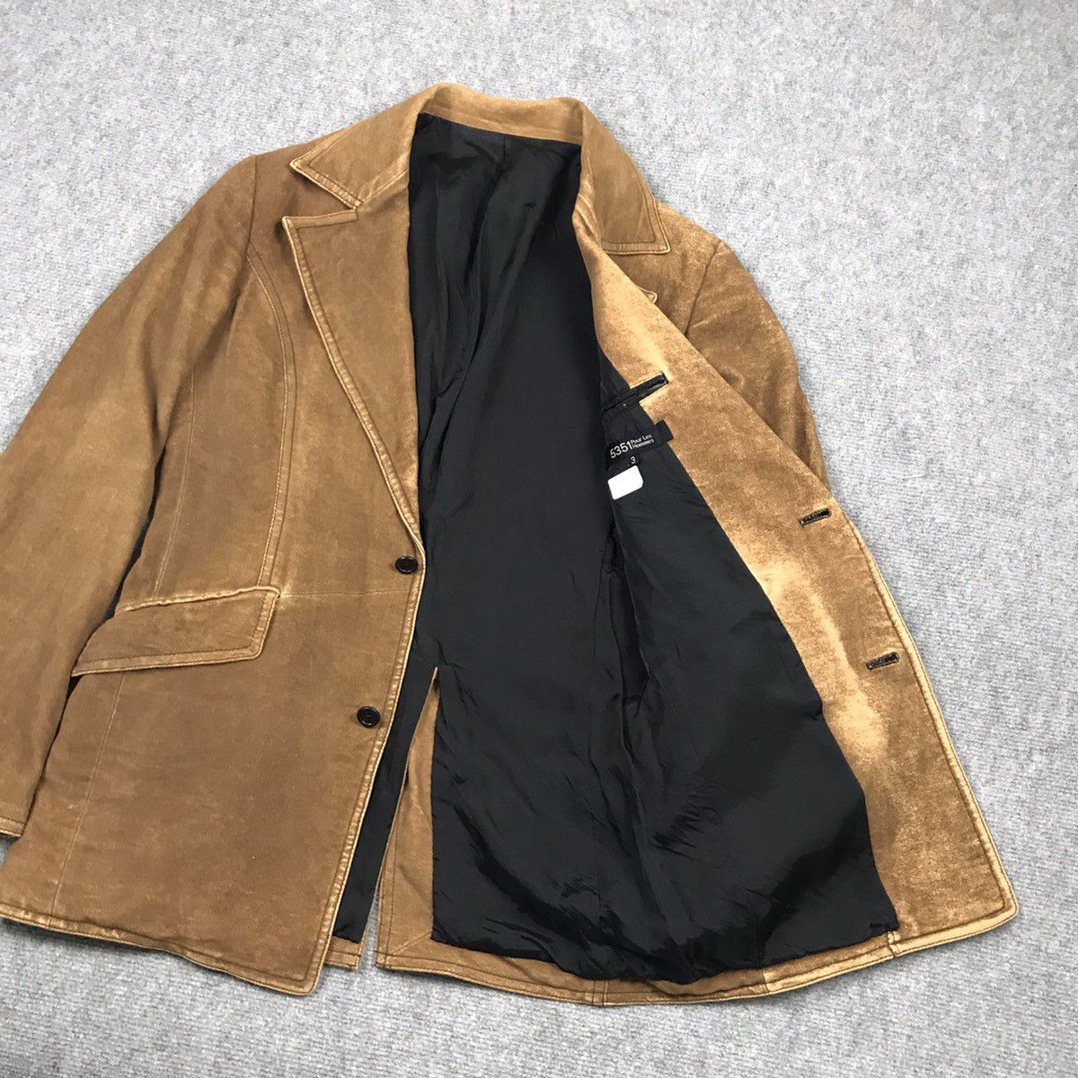 5351 POUR LES HOMMES 🔥5351 POUR LES HOMMES BROWN ART BLAZER COAT JACKET Size US L / EU 52-54 / 3 - 6 Thumbnail