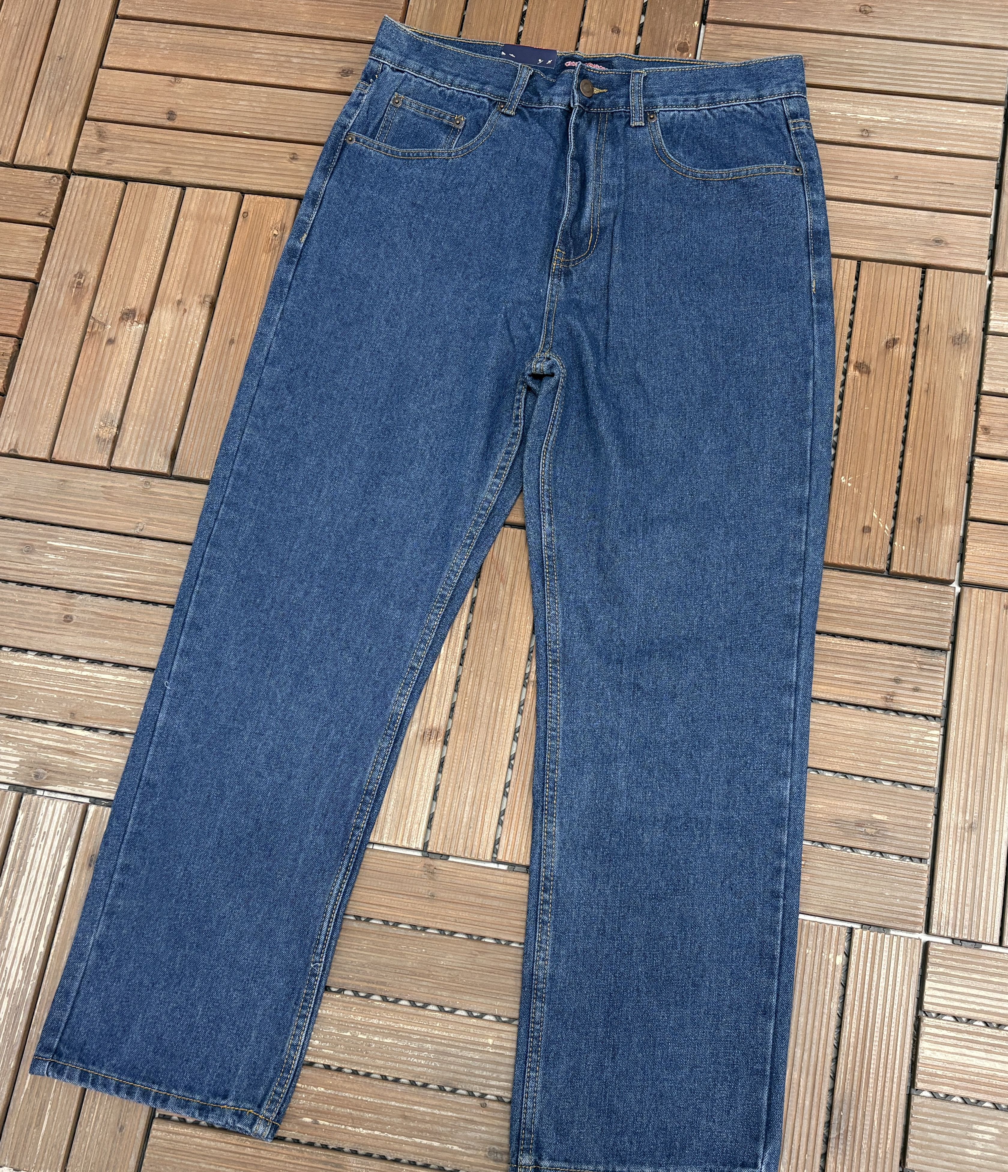Vintage Cross & Winsor Regular Fit Vintage Blue Denim Jeans Size US 34 / EU 50 - 3 Thumbnail