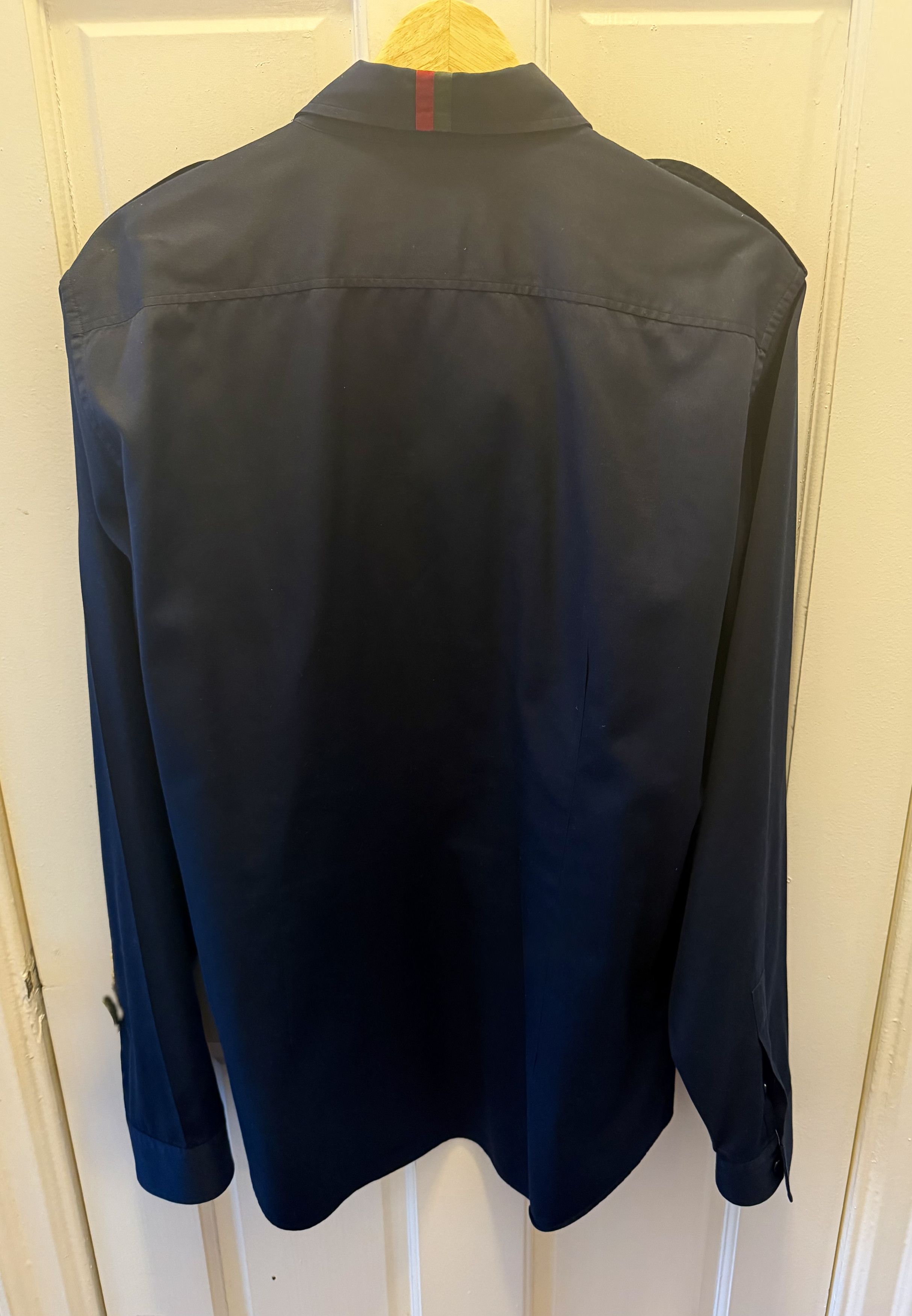 Gucci Tom Ford Designed S/S13 $668 Officer Shirt Size US XL / EU 56 / 4 - 5 Thumbnail