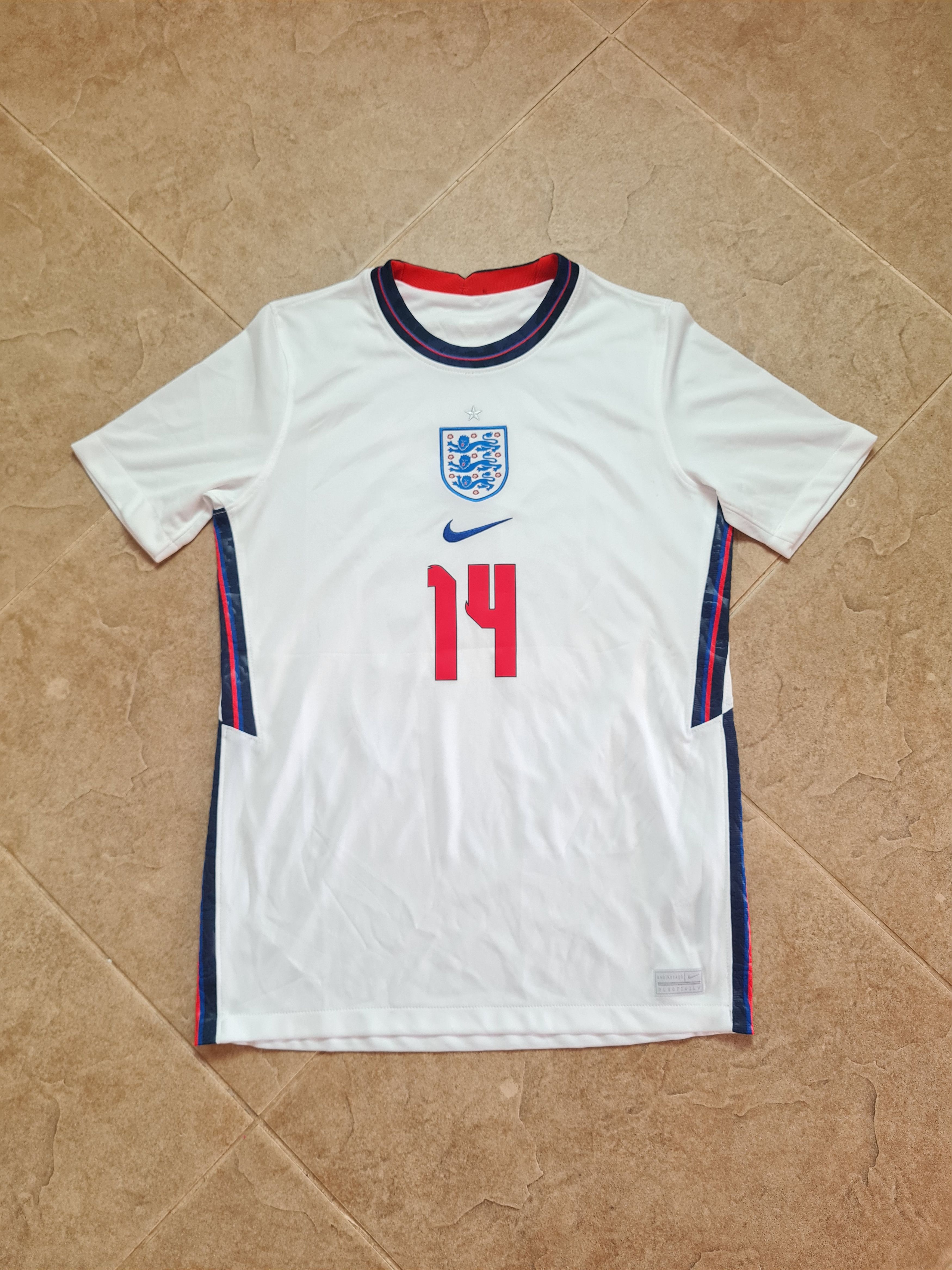 Nike Football Jersey Phillips #14 England Nike Soccer t-shirt Size US XXS / EU 40 - 2 Thumbnail