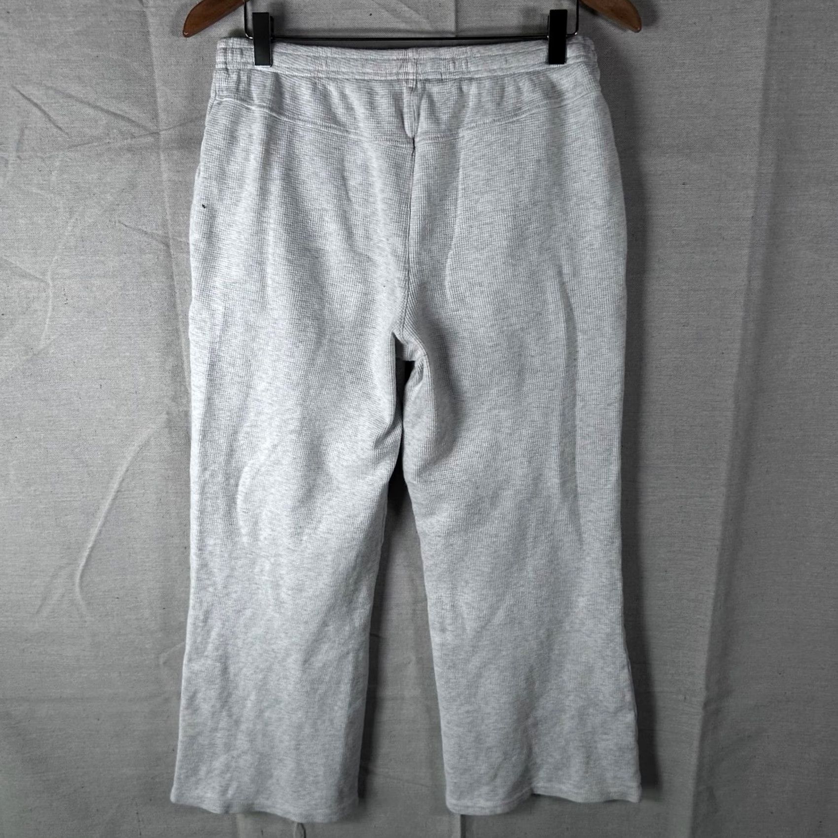 Brandy Melville Brandy Melville Gray Waffle Knit Thermal Pajama Pants Cotton Lounge Pants Wide Leg Pajamas Womens One Size Regular Fiber Knit Light Weight Winter Fall Size 42" / US 20 - 4 Thumbnail