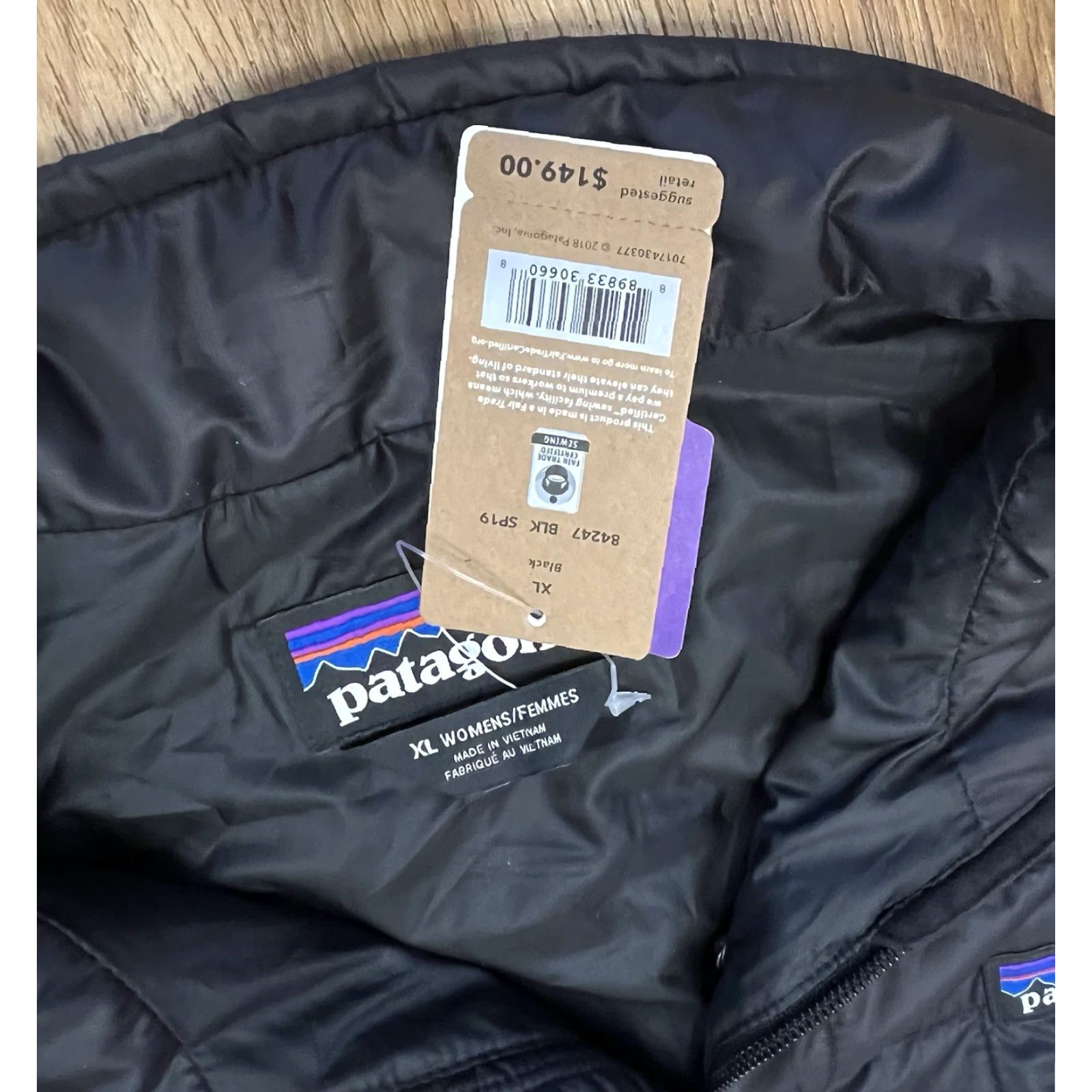 Patagonia Patagonia Nano Puff Vest Black XL Women’s Lightweight Insulated Zip Mid-Length Buttonless? (Note: incorrect) Size XL / US 12-14 / IT 48-50 - 3 Thumbnail
