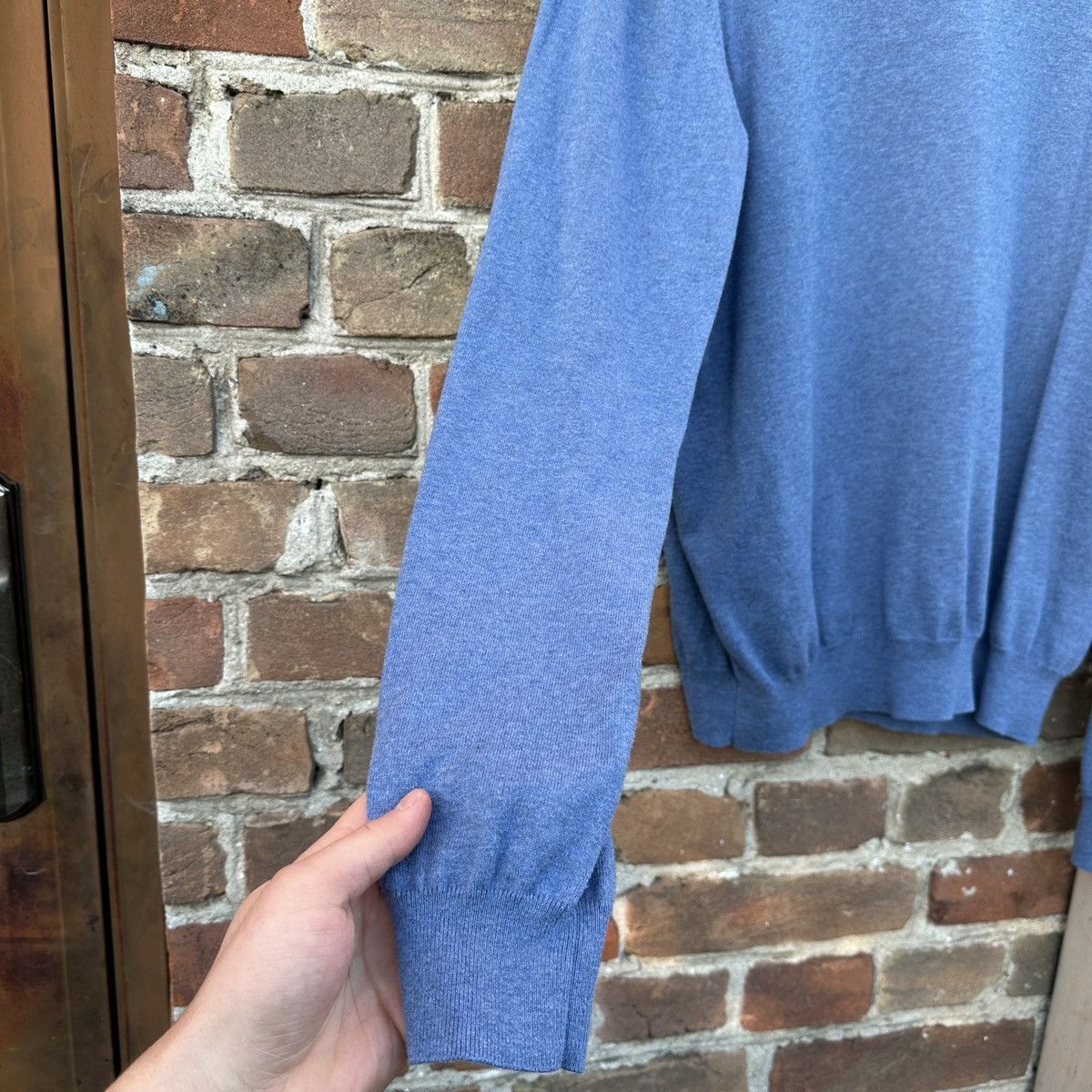 Burberry Burberry Brit V-Neck Sweater Jumper Blue London Premium Size US XXL / EU 58 / 5 - 5 Thumbnail