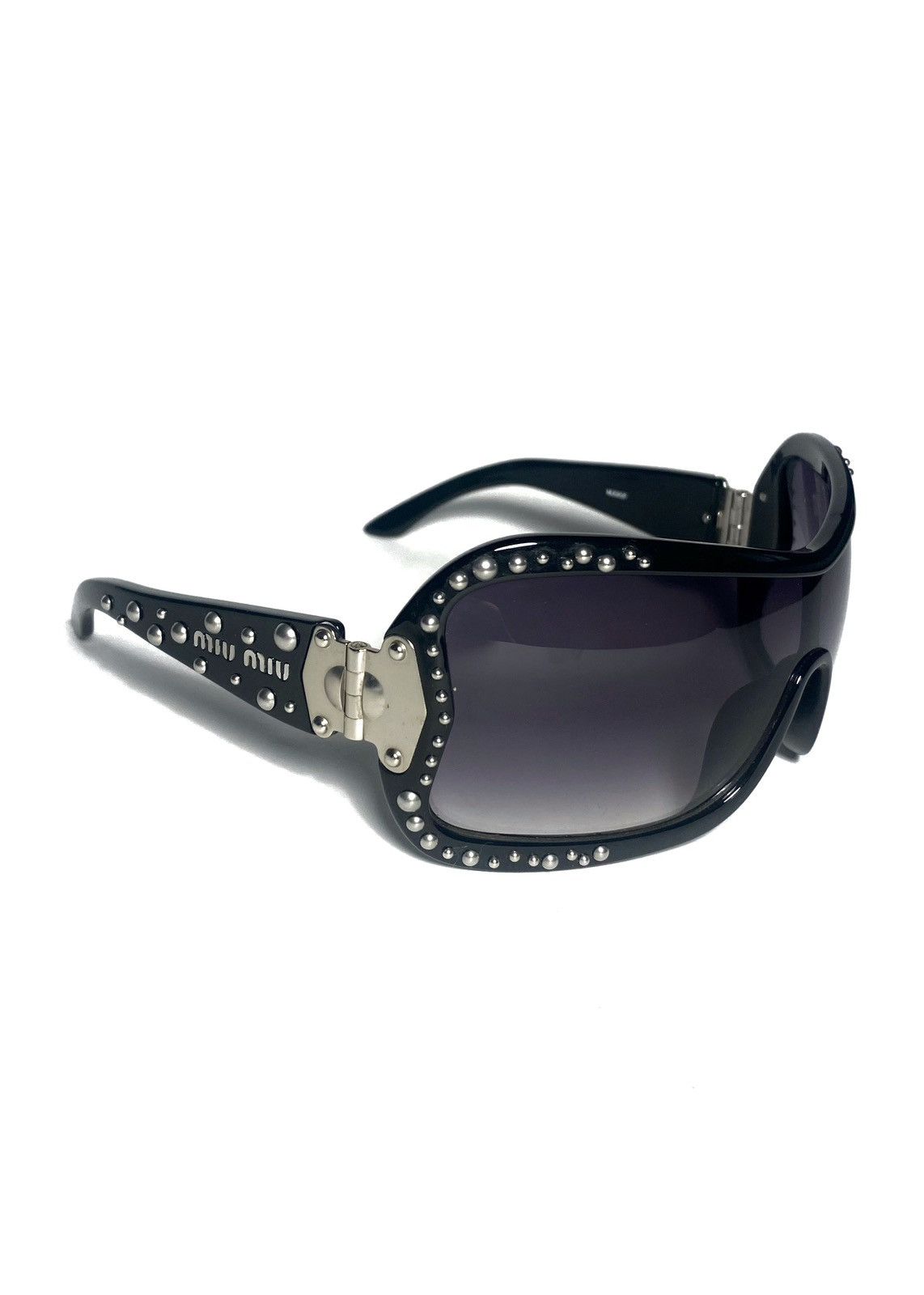 Miu Miu Silver Stones Vintage Miu Miu Sunglasses Size ONE SIZE - 1 Thumbnail
