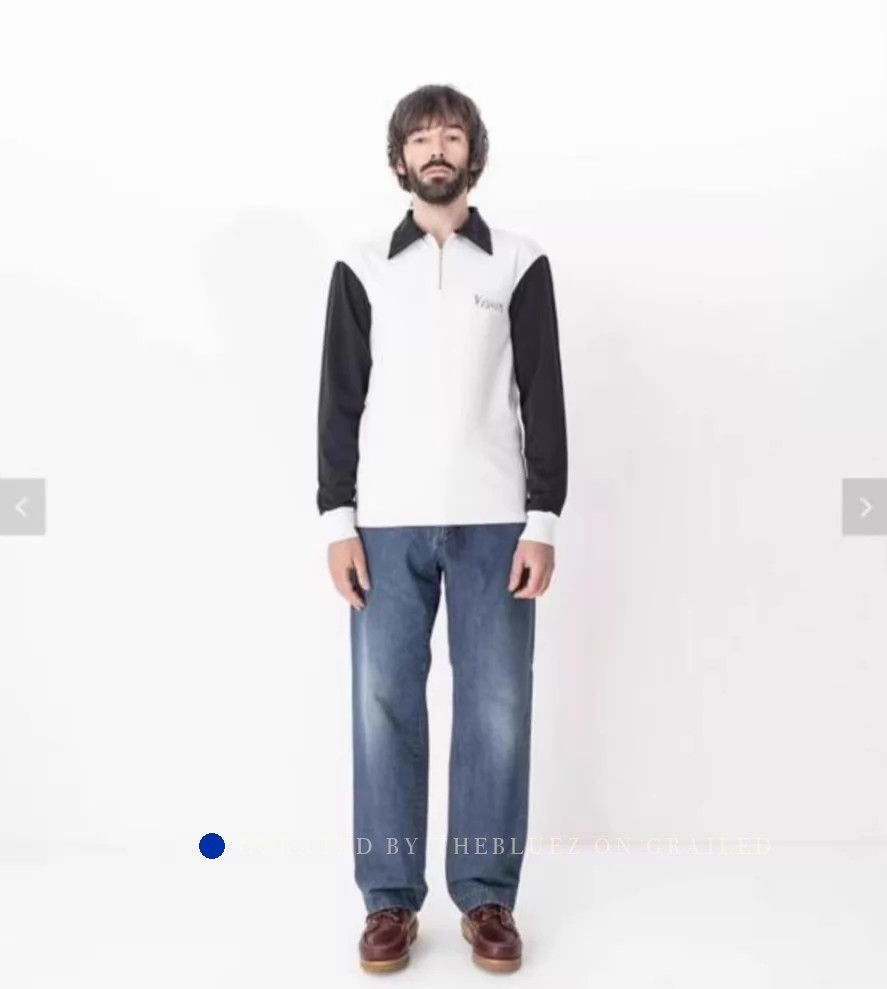Visvim Multi Color Godfrey Zip Long Sleeve Polo Size US M / EU 48-50 / 2 - 1 Thumbnail