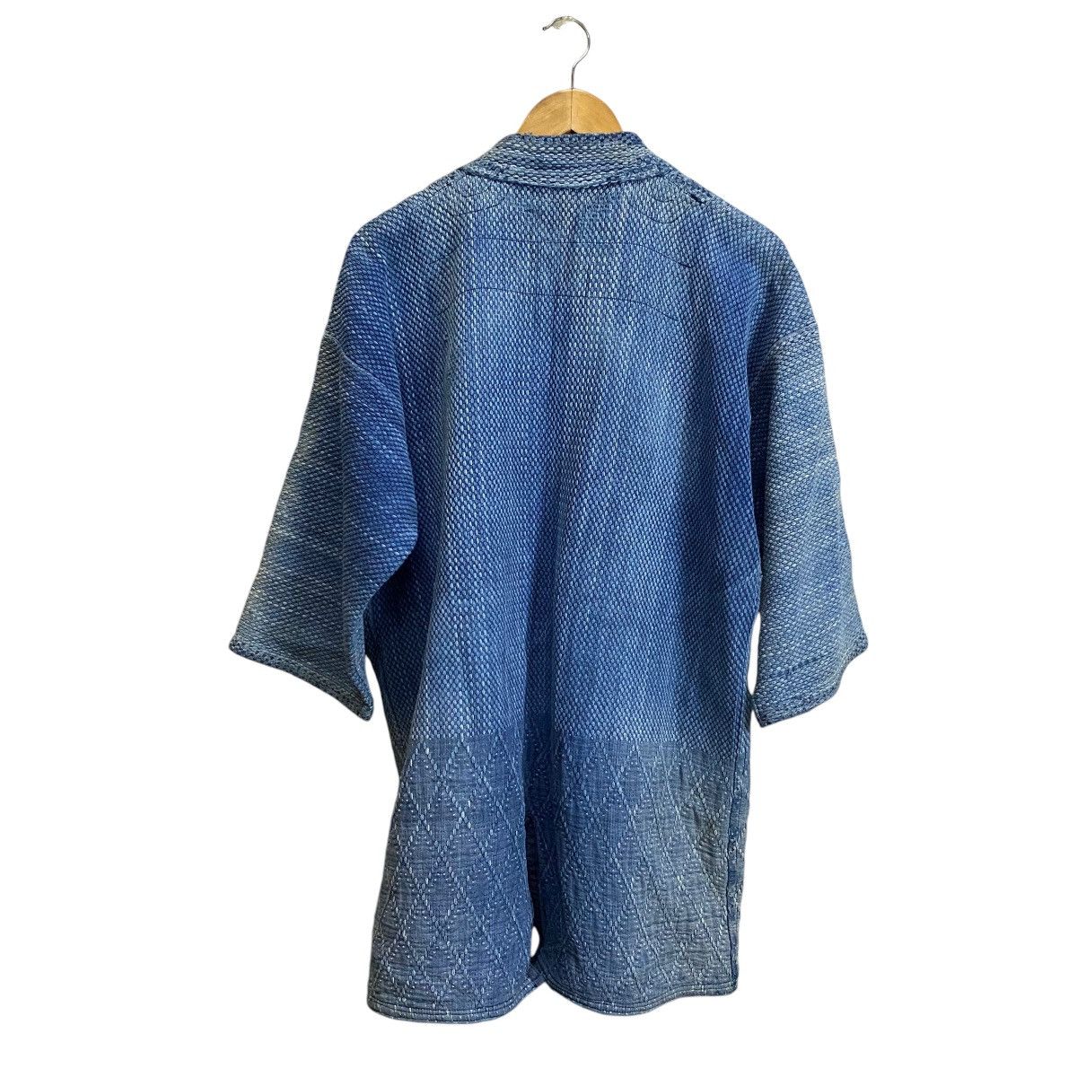 Indigo Vintage 70s Distress kimono sashiko indigo Size US M / EU 48-50 / 2 - 4 Thumbnail