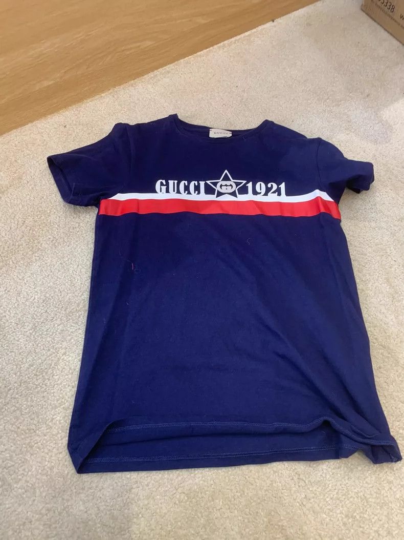 Gucci Gucci 1921 Logo Short Sleeve T-Shirt - dmc Size US M / EU 48-50 / 2 - 1 Thumbnail