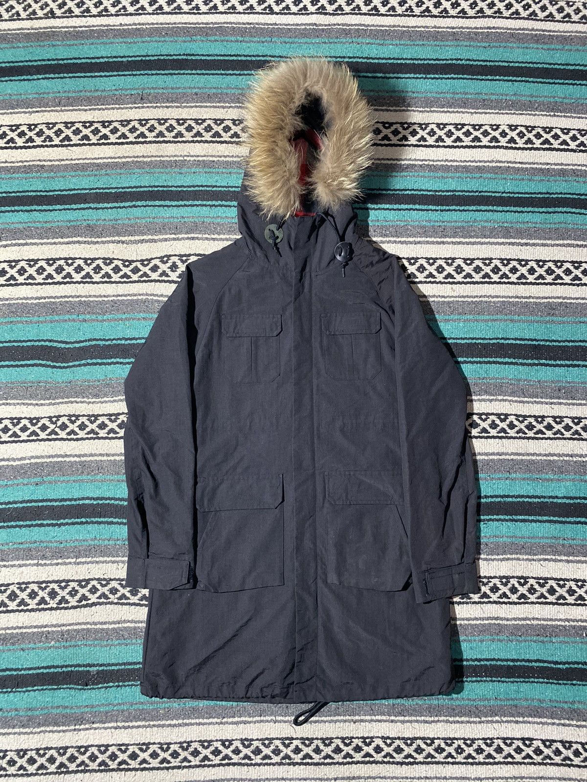 If Six Was Nine × Japanese Brand × Le Grande Bleu (L.G.B.) 2000s - Ships Fur Faux Parka Jacket Size US S / EU 44-46 / 1 - 1 Thumbnail