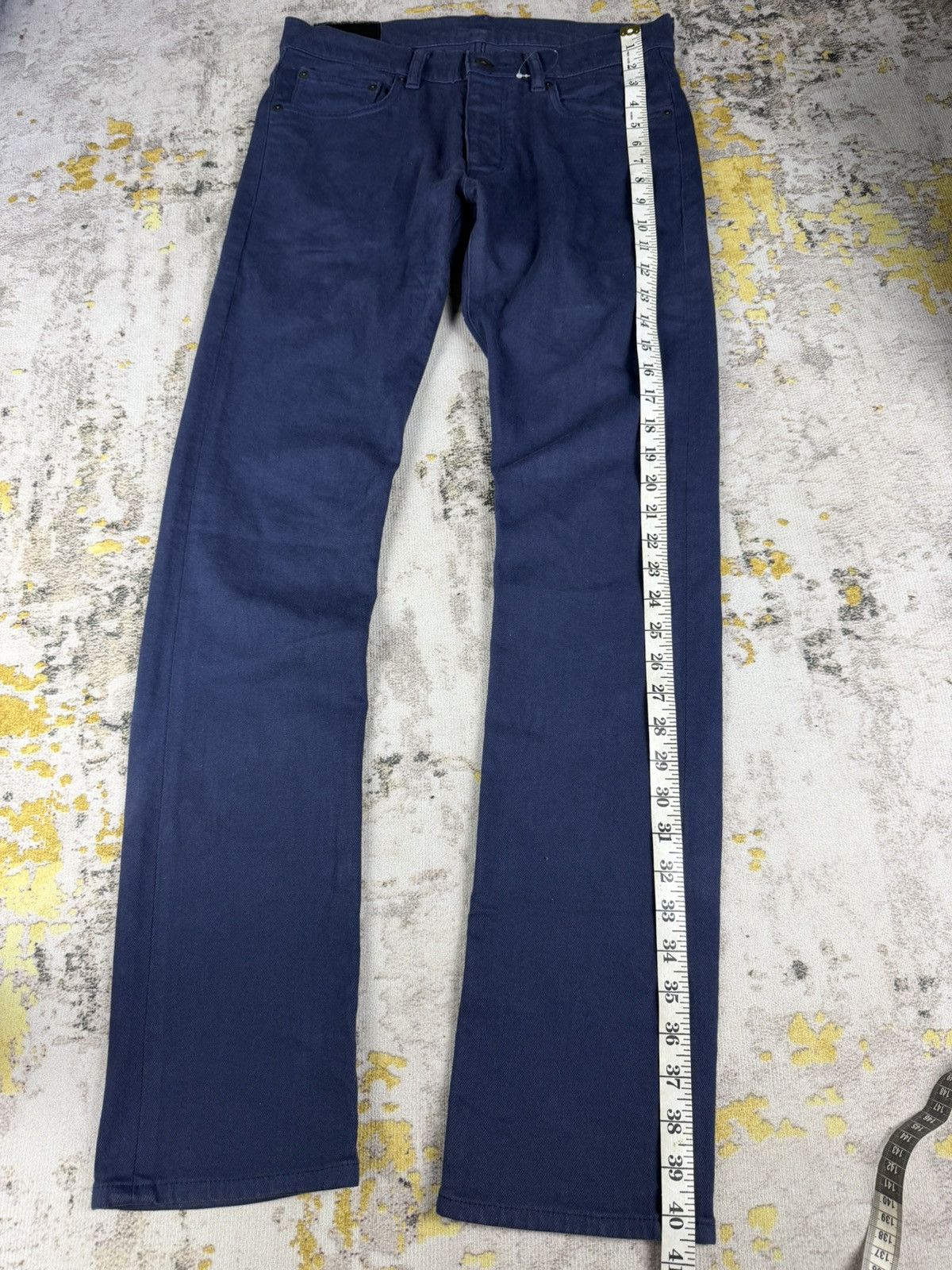 Attachment Attachment By Kazuyuki Kumagai-Navy Denim Straight Jeans Size US 30 / EU 46 - 4 Thumbnail