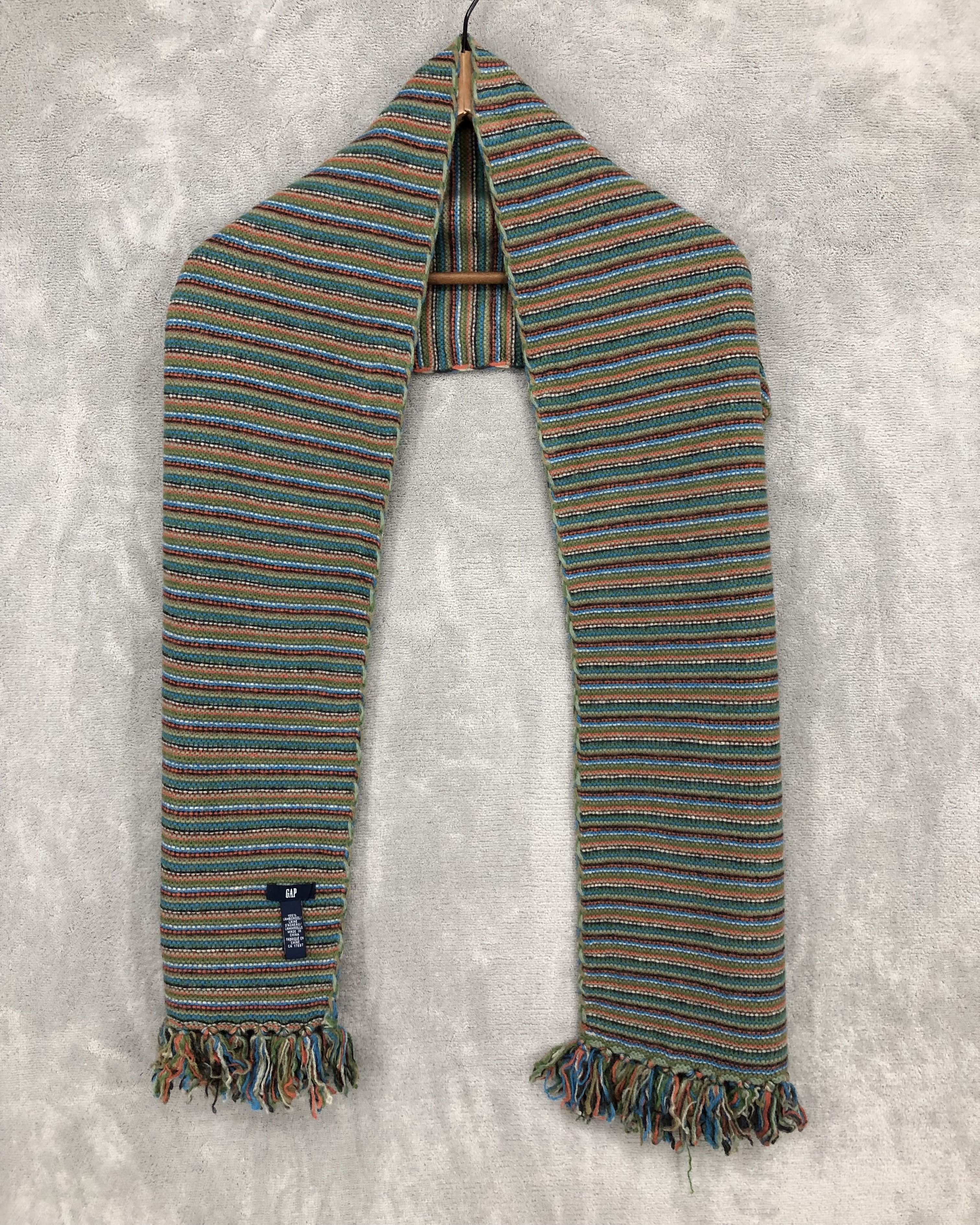 image of Gap Multicolor Lambswool Scarf Muffler Neck Scarf, Men's