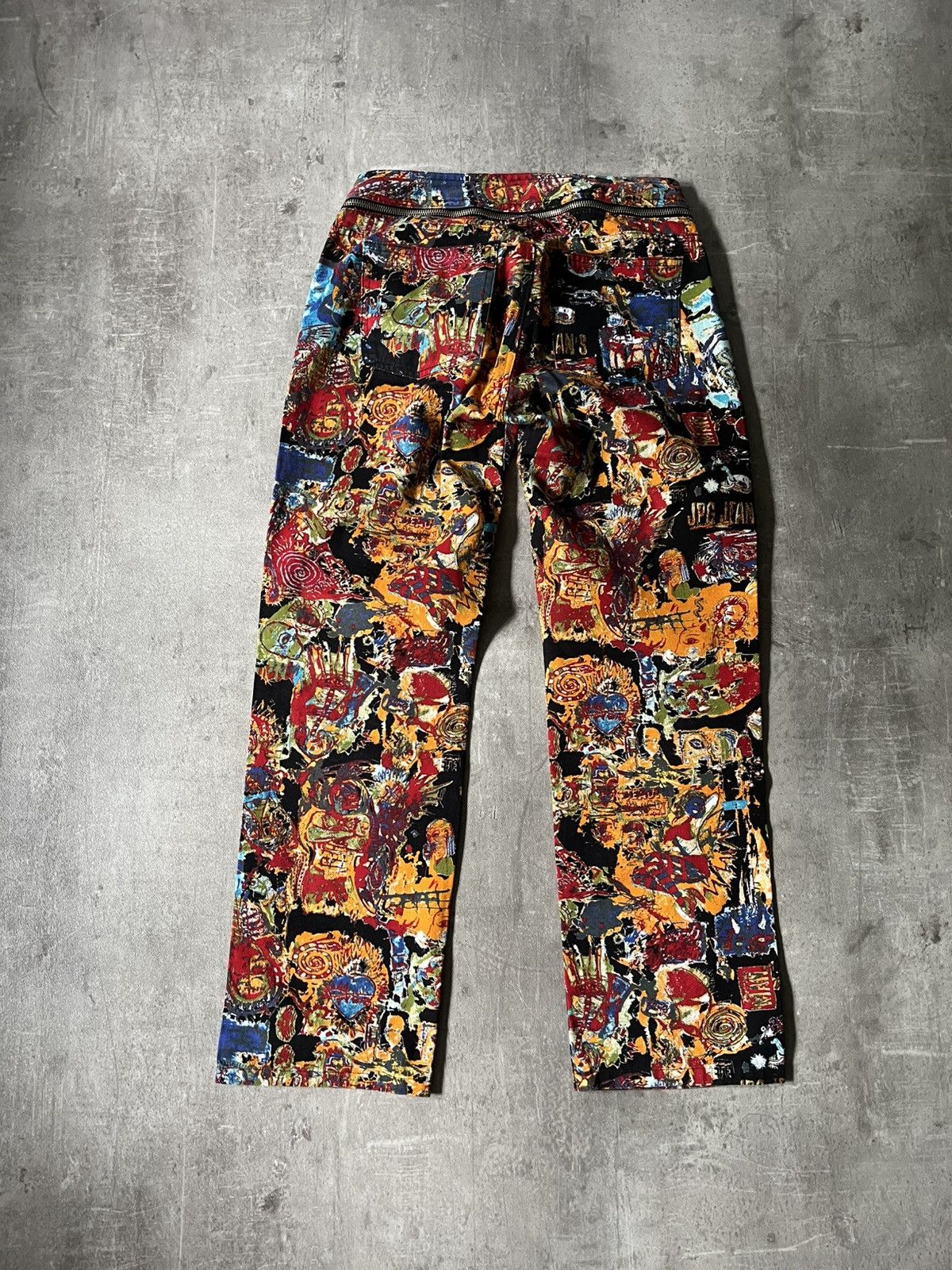 Jean Paul Gaultier Jean Paul Gaultier S/S 00 Basquiat painting all over pants Size US 30 / EU 46 - 9 Thumbnail