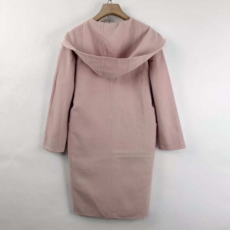 Max Mara Max Mara Pink wool hooded coat Size S / US 4 / IT 40 - 3 Thumbnail