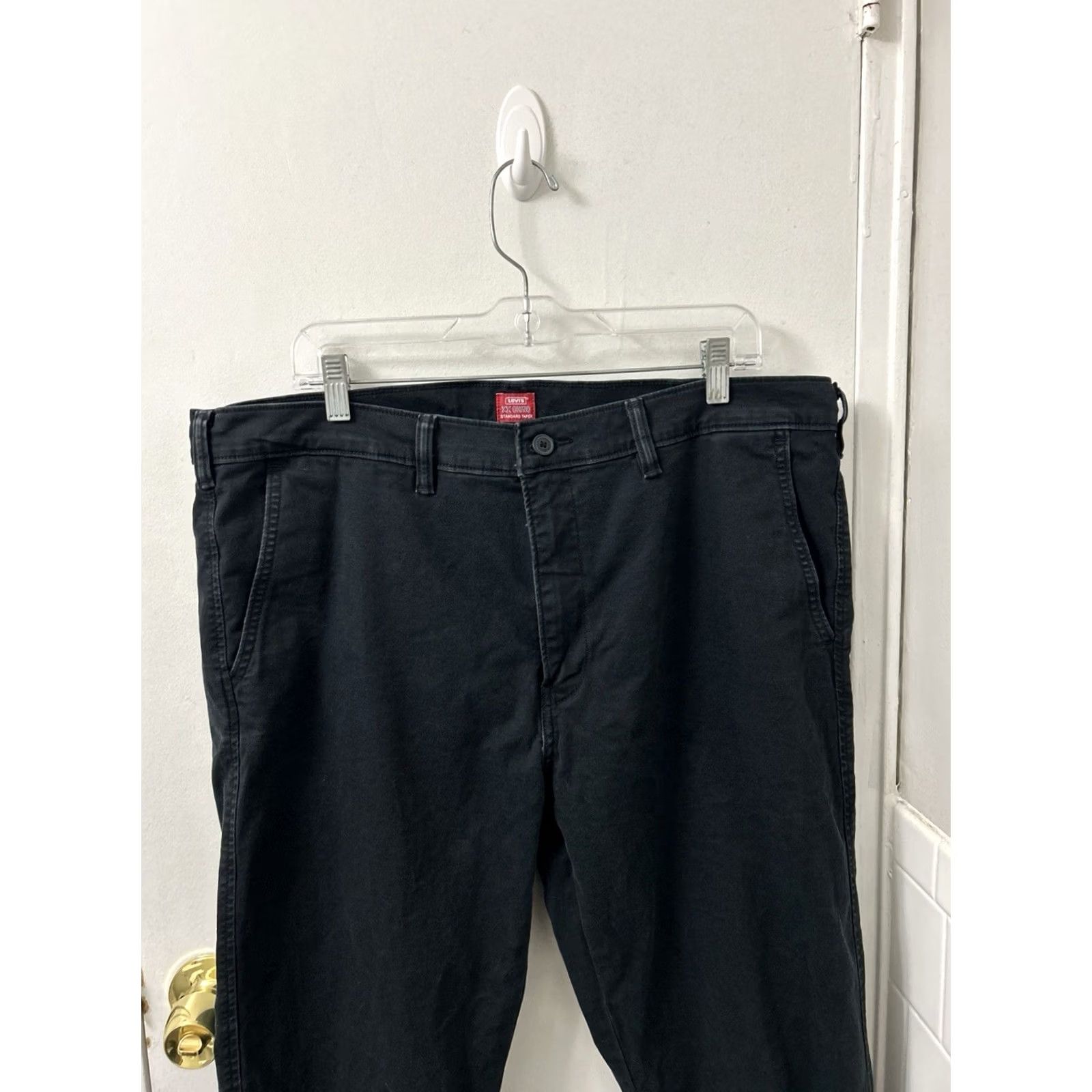 Levi's Levi's XX Chino Standard Taper Pants Mens 38x32 Black Twill Trousers Regular Fit Five-Pocket Size US 38 / EU 54 - 6 Thumbnail