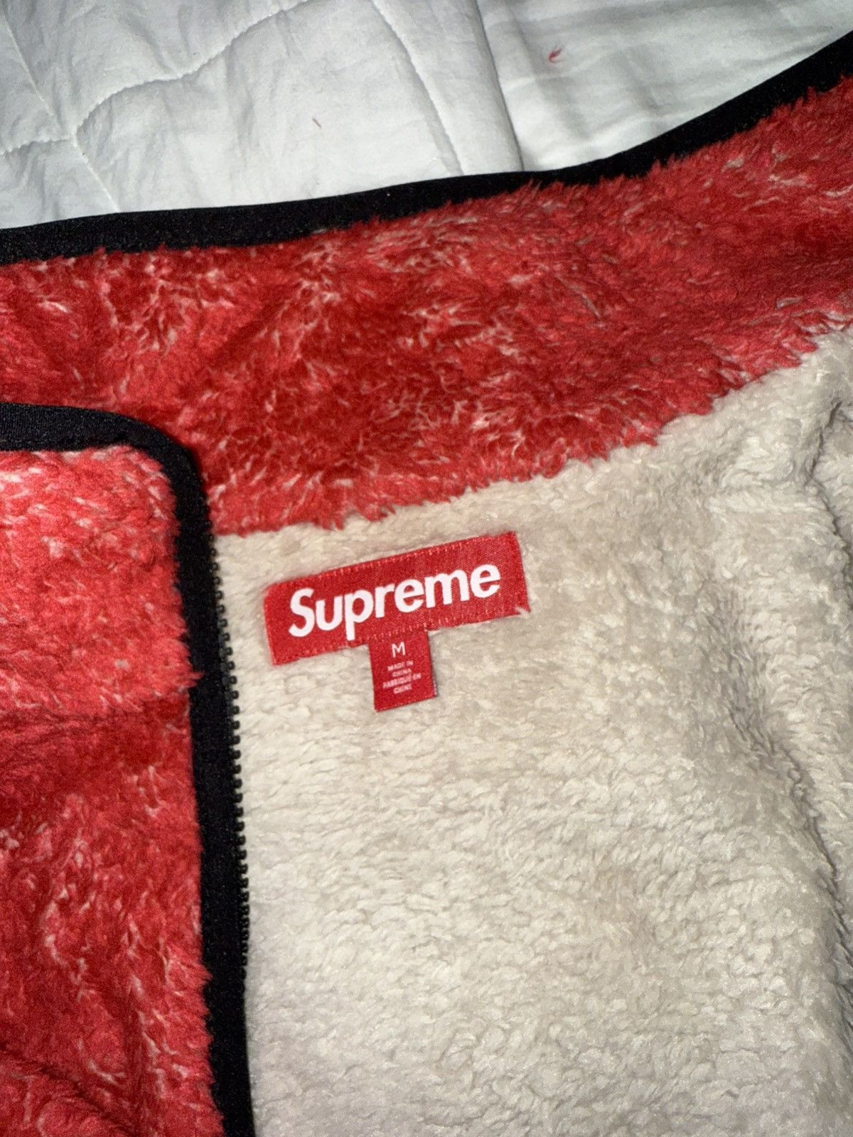 Supreme SUPREME KATE MOSS RED FLEECE JACKET (NEW) Size US M / EU 48-50 / 2 - 4 Thumbnail
