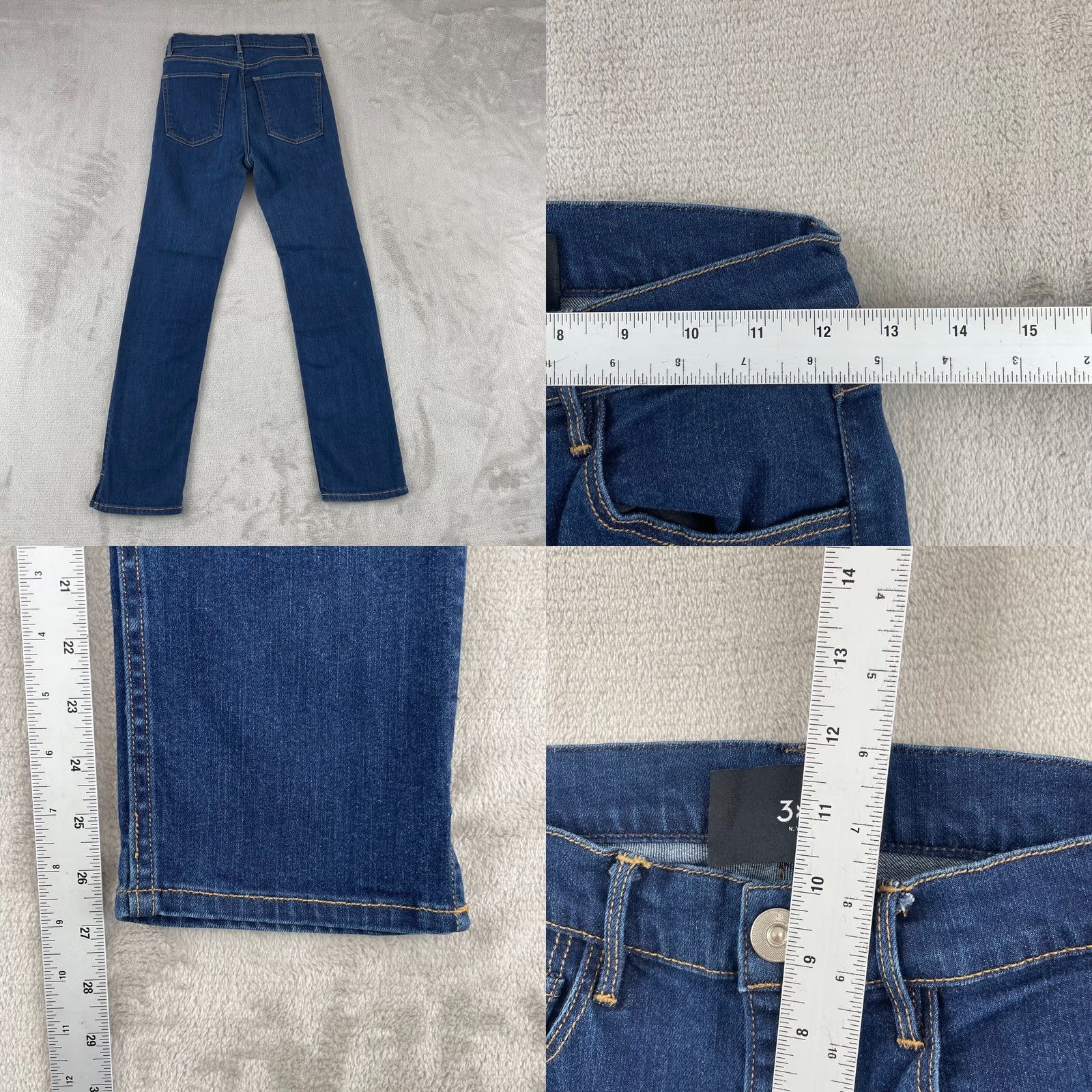3x1 3x1 NYC Jeans Women 26 Blue Slim Fit Zip Fly 5 Pocket Stretch Desinger Shirt Size 26" / US 2 / IT 38 - 8 Thumbnail