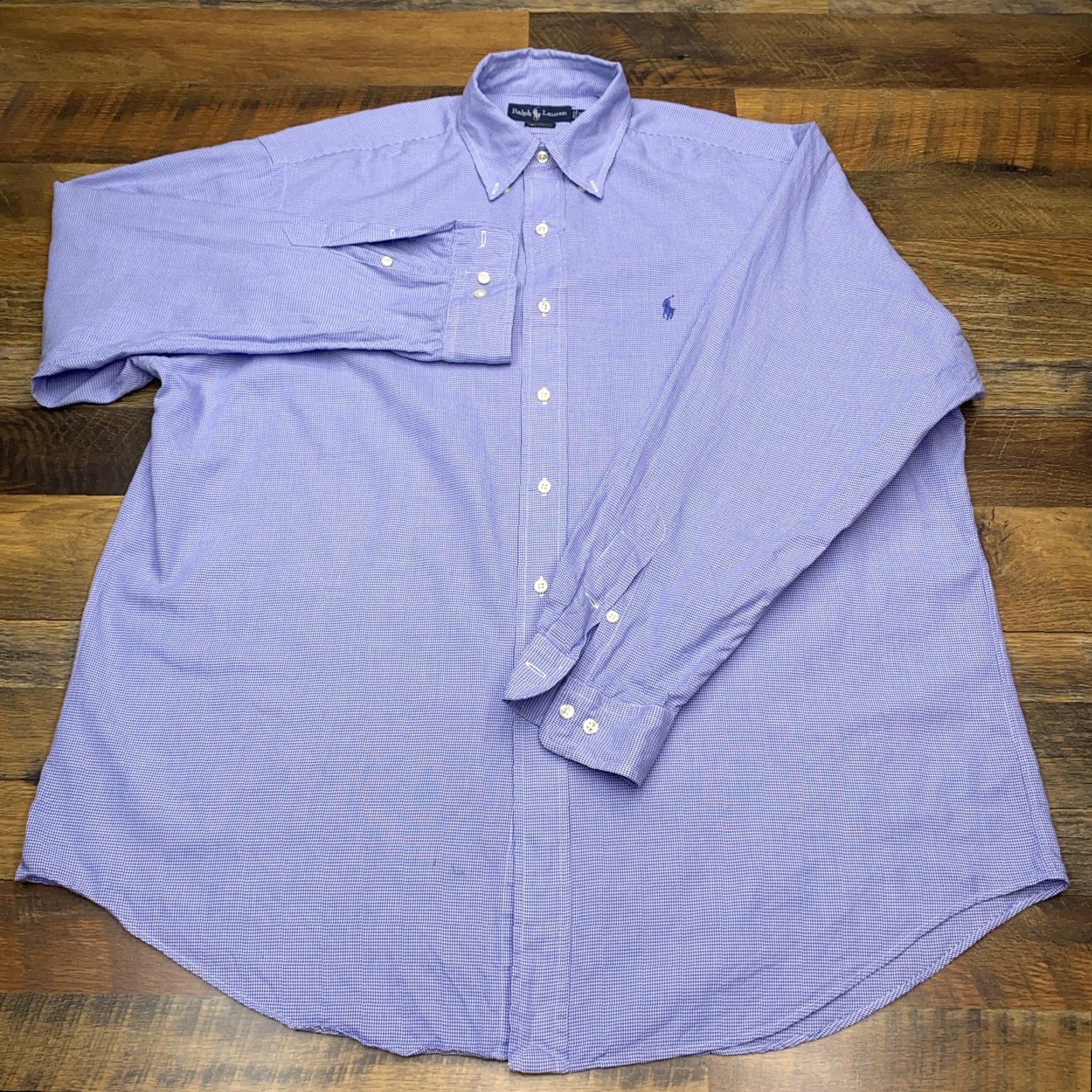 Ralph Lauren Ralph Lauren Shirt Adult 16.5 Blue Plaid Button Up Mens Size US XL / EU 56 / 4 - 3 Thumbnail