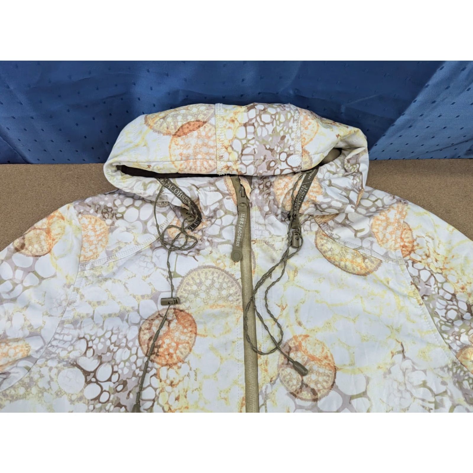 Ilse Jacobsen Ilse Jacobsen Hornbaek Womens Raincoat Parka Jacket Size 40 Multicolor Long Zip Hooded Full Zip Womens Parka Size S / US 4 / IT 40 - 4 Thumbnail