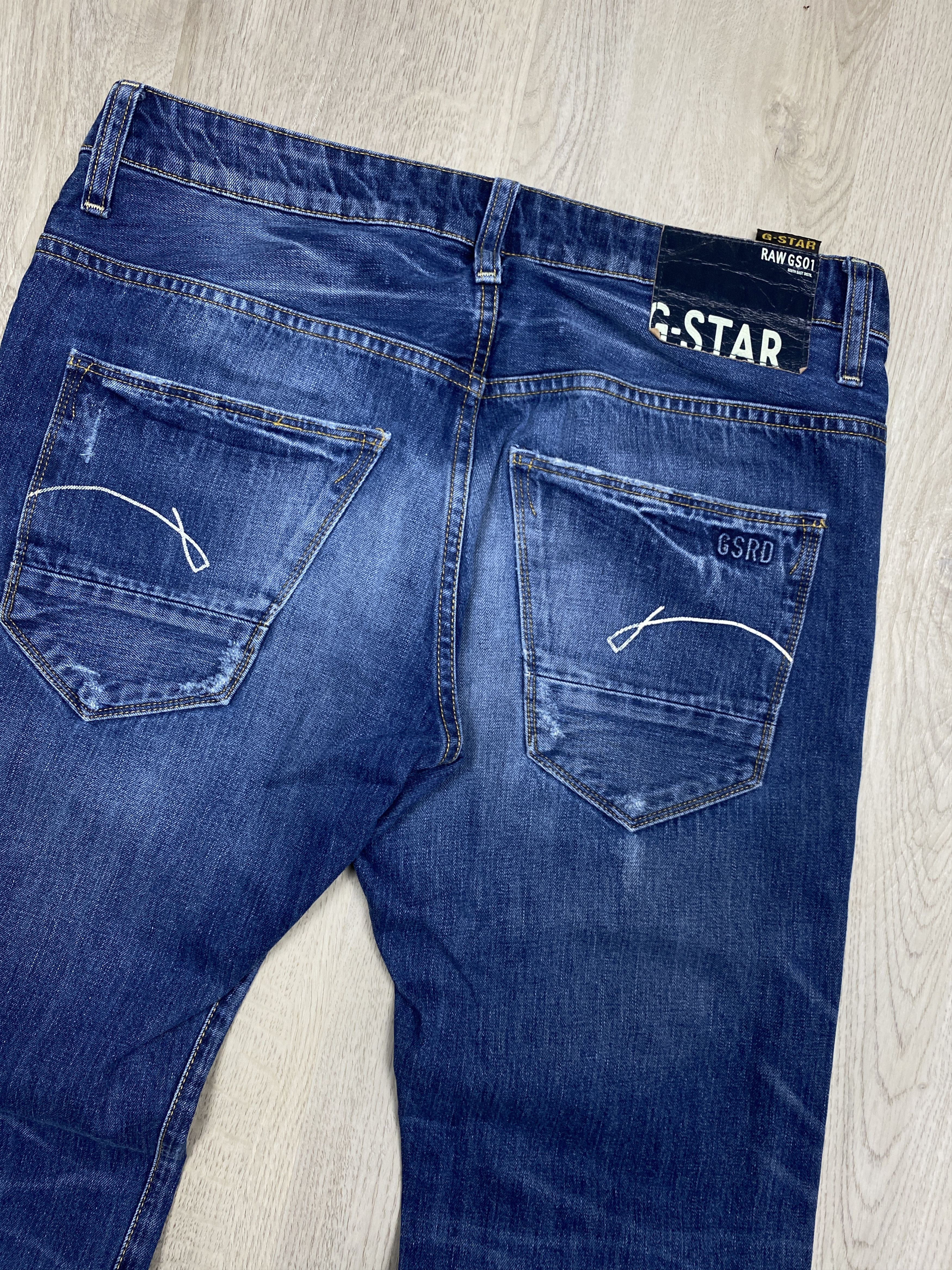 G-Star G Star Raw Mens Morris Low Straight Denim Pants Jeans Size US 31 - 6 Thumbnail