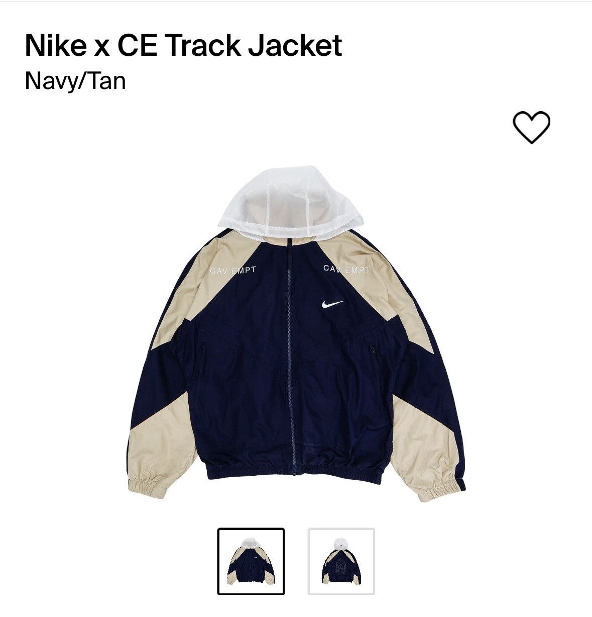 Cav Empt × Nike Nike Cav Empt Track Jacket | Grailed