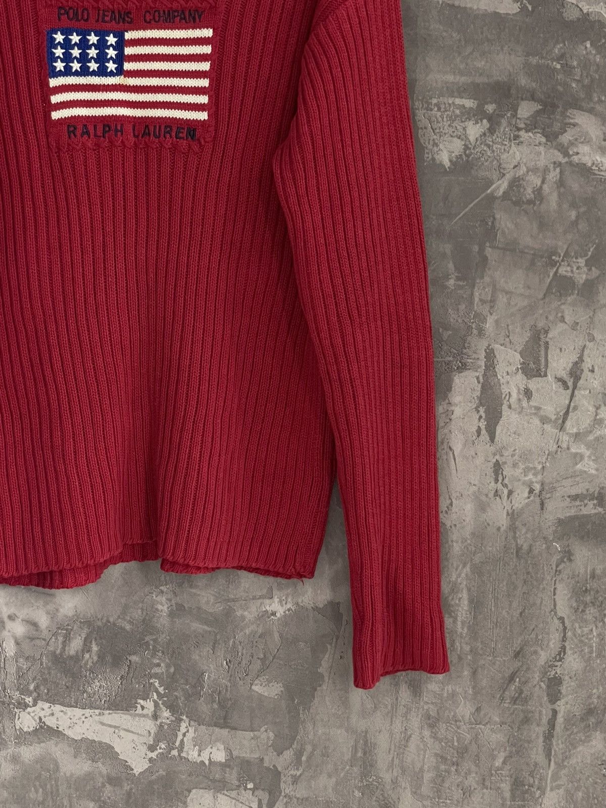 Polo Ralph Lauren × Vintage Vintage Polo Ralph Lauren USA Knit Sweater Size M / US 6-8 / IT 42-44 - 6 Thumbnail