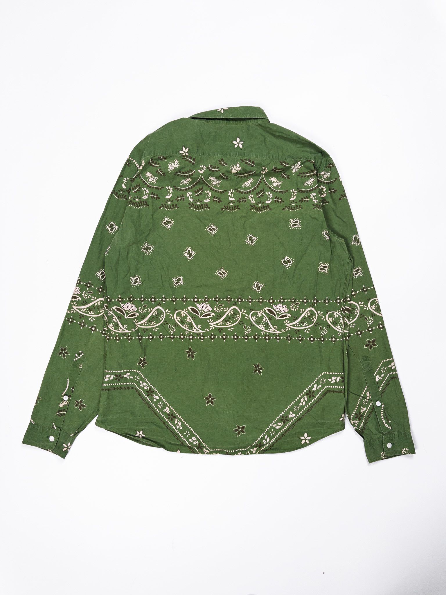 Burberry Prorsum Burberry Prorsum AW15 Paisley Bandana Print Shirt Size US L / EU 52-54 / 3 - 6 Thumbnail