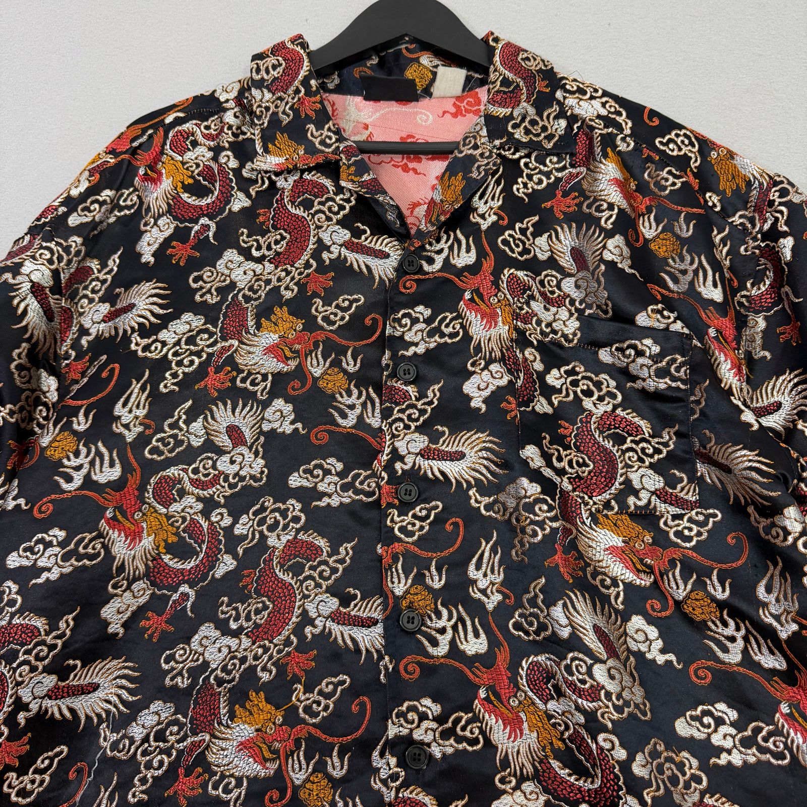 Vintage Vintage Street Culture Dragon Oriental Shirt Men's 2XL Size US XXL / EU 58 / 5 - 2 Thumbnail