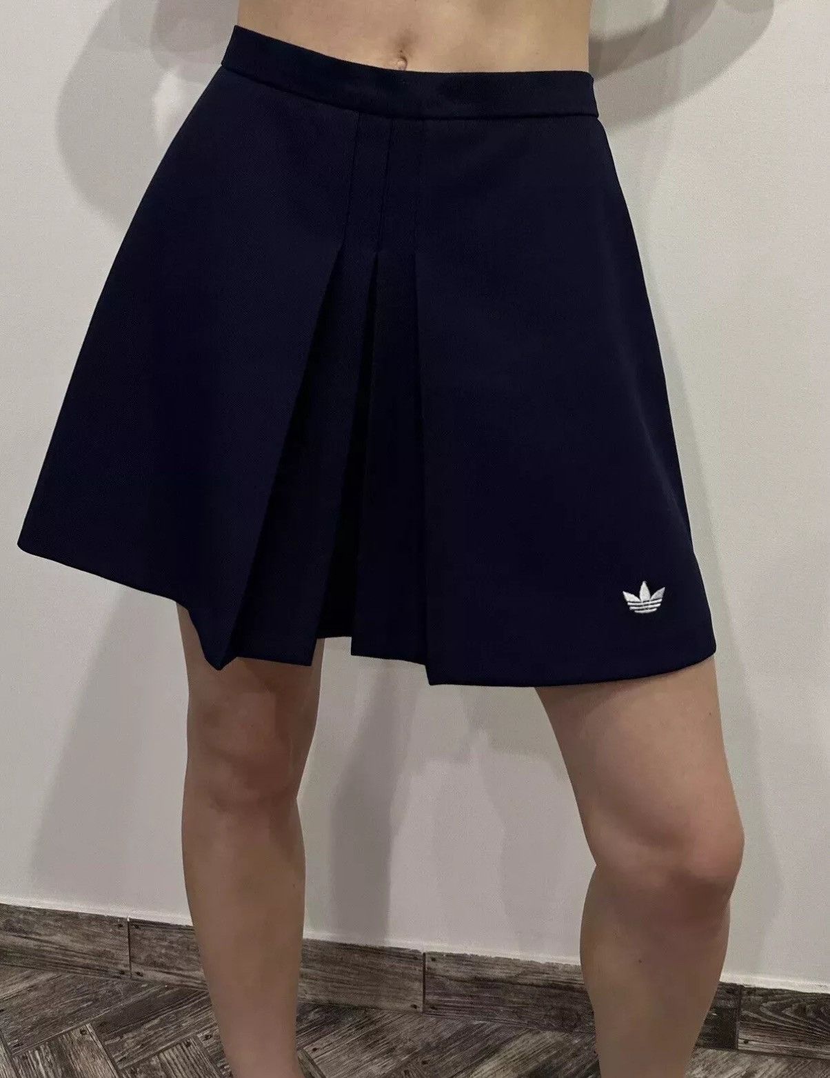 Adidas × Vintage Vintage 1980s Adidas Made in West Germany Blue Skirt Size 26" / US 2 / IT 38 - 4 Thumbnail