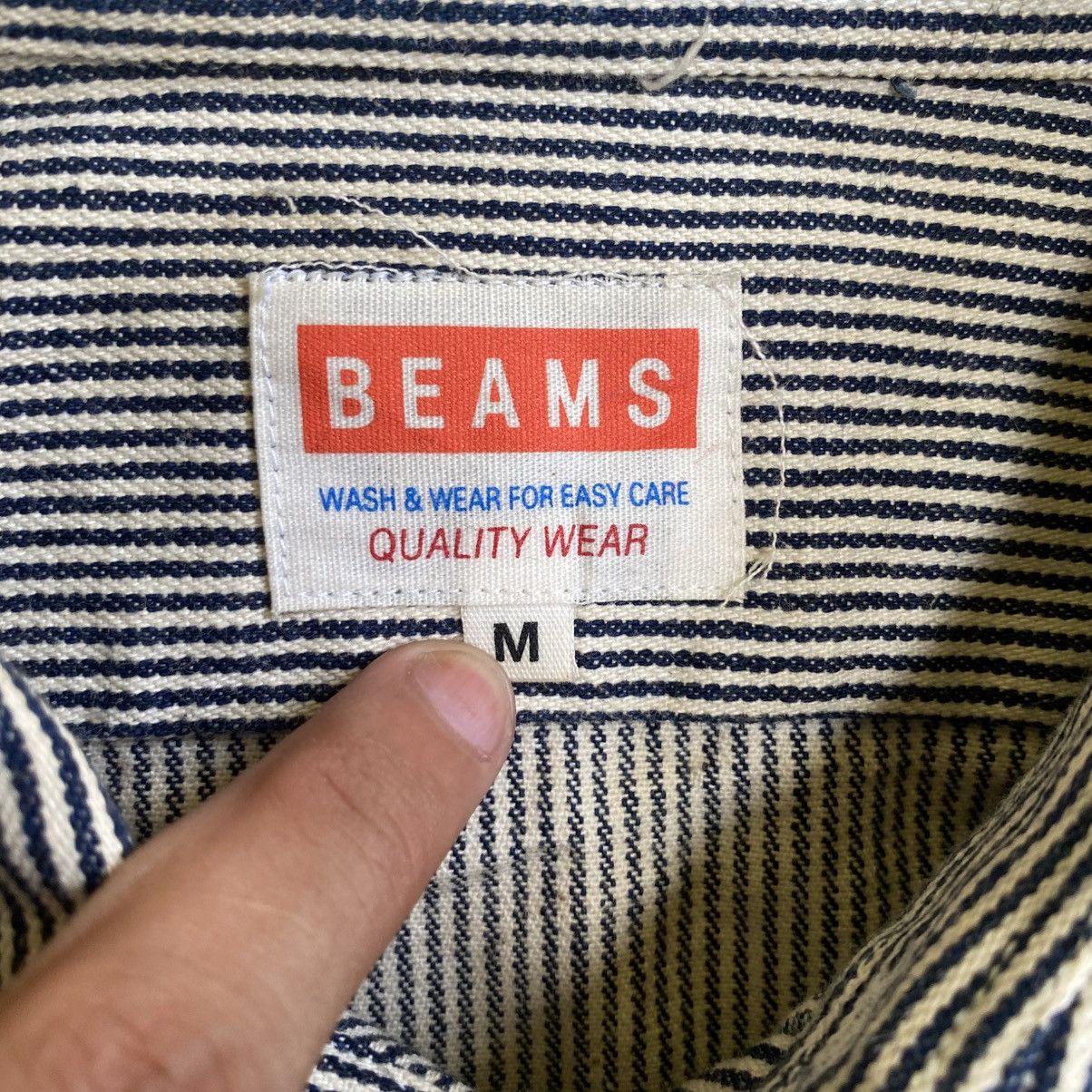 Beams Plus × Japanese Brand × Vintage 💥 JAPAN BEAMS WORKER HICKORY SHIRT Size US M / EU 48-50 / 2 - 8 Thumbnail