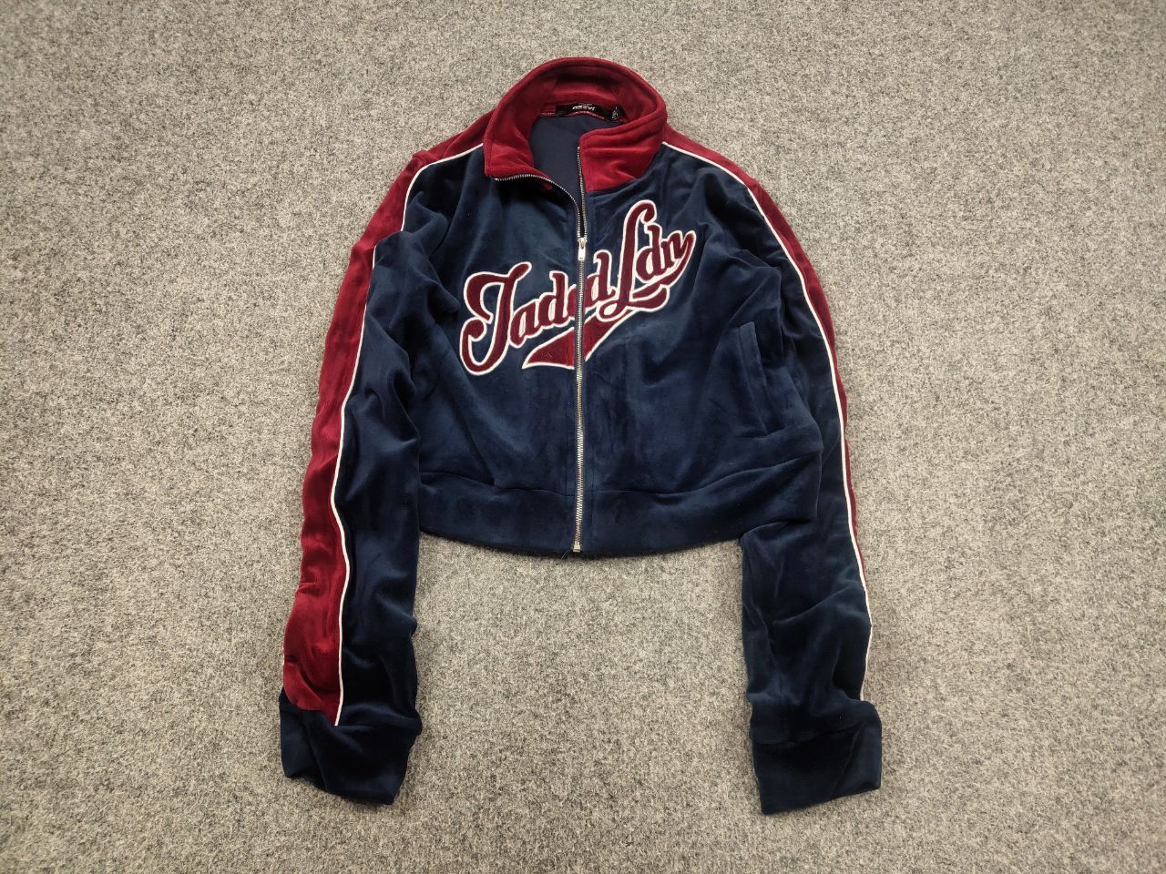 Jaded London Jaded London Y2K co-ords zip up velour cropped pullover Size M / US 6-8 / IT 42-44 - 4 Thumbnail