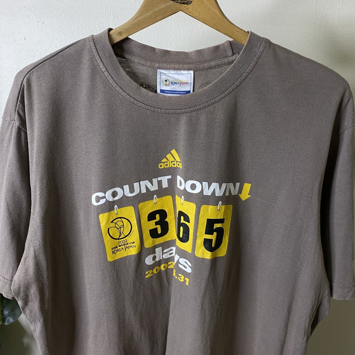Adidas Vintage 2002 Adidas Fifa World Cup Countdown T Shirt Size US XL / EU 56 / 4 - 2 Thumbnail