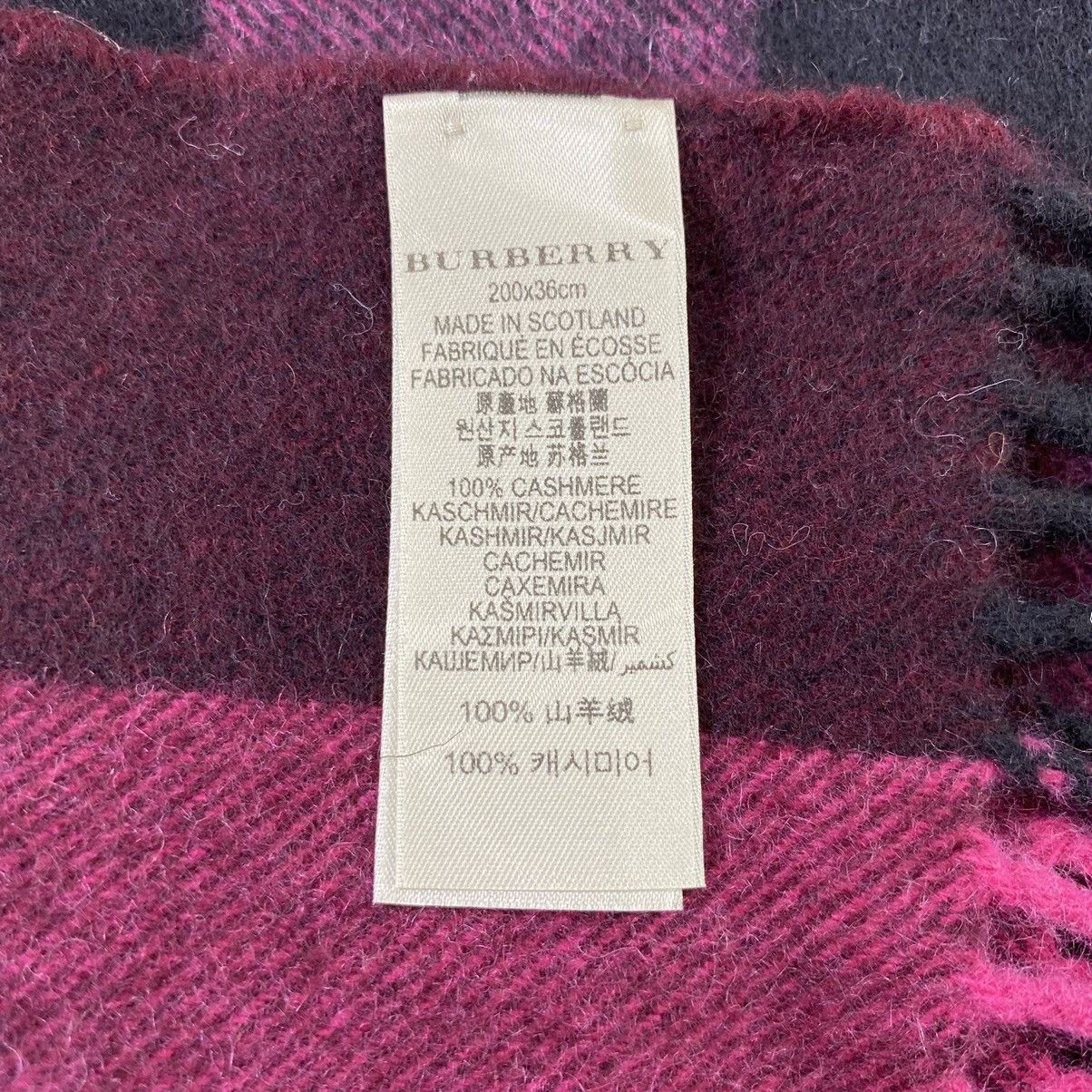 Burberry × Vintage Burberry Cashmere Scarf / Muffler / Neckwear -T1331 Size ONE SIZE - 6 Thumbnail