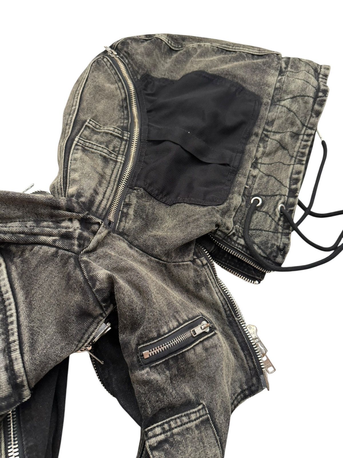No Faith Studios Denim Hooded Backpack Vest Size US M / EU 48-50 / 2 - 10 Thumbnail
