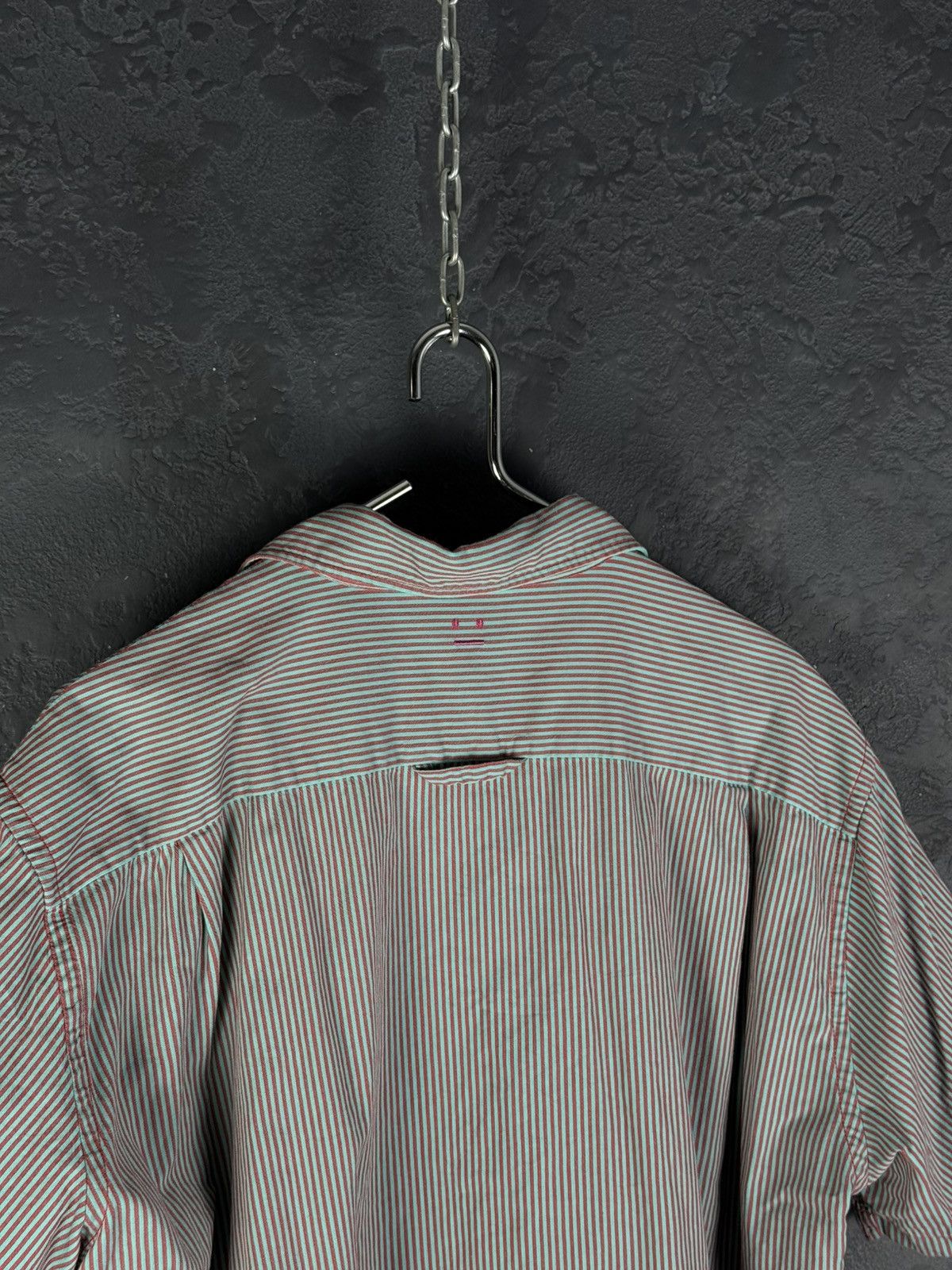 Acne Studios Acne Studios - Oversized Logo-Appliquéd Striped Cotton Shirt Size US S / EU 44-46 / 1 - 10 Thumbnail