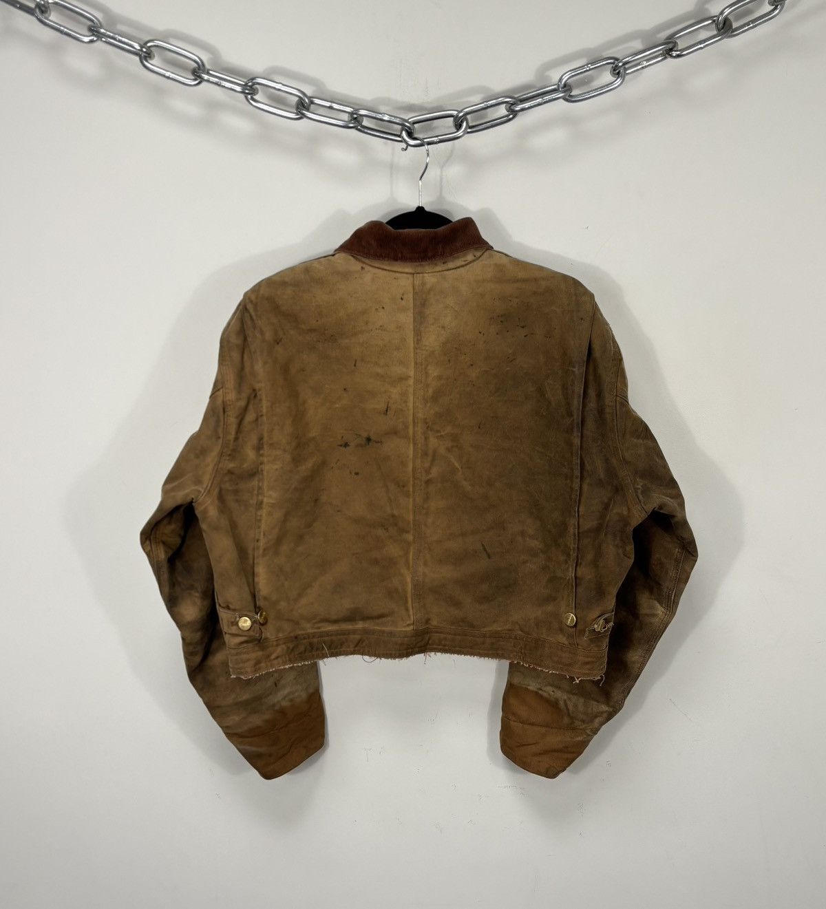 Carhartt Vintage Carhartt Hype Faded Distressed Boxy Cropped Jacket Size US L / EU 52-54 / 3 - 2 Thumbnail