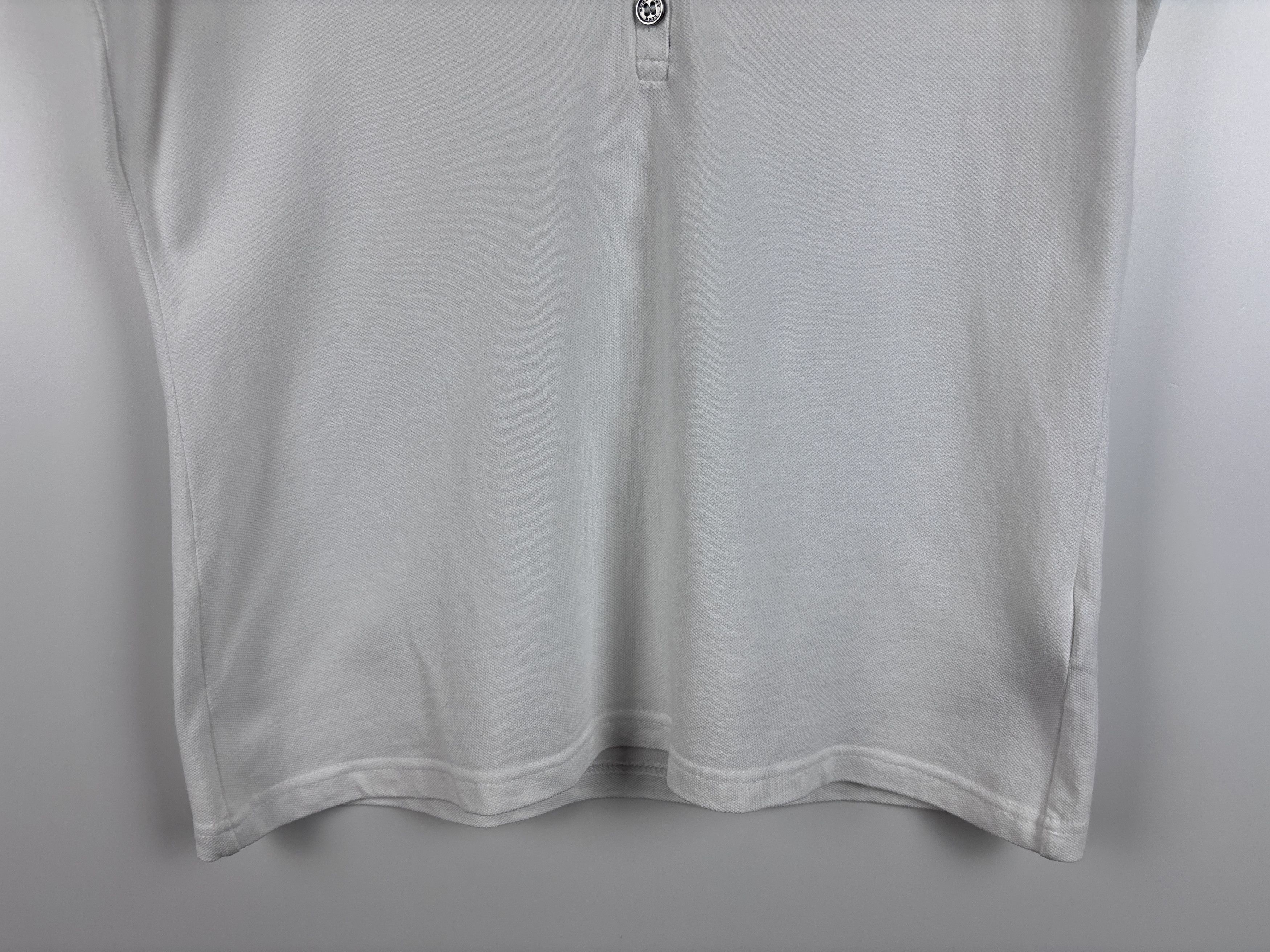 Burberry Burberry Brit Short Sleeve V-Neck Polo T-Shirt White Size M Size M / US 6-8 / IT 42-44 - 3 Thumbnail
