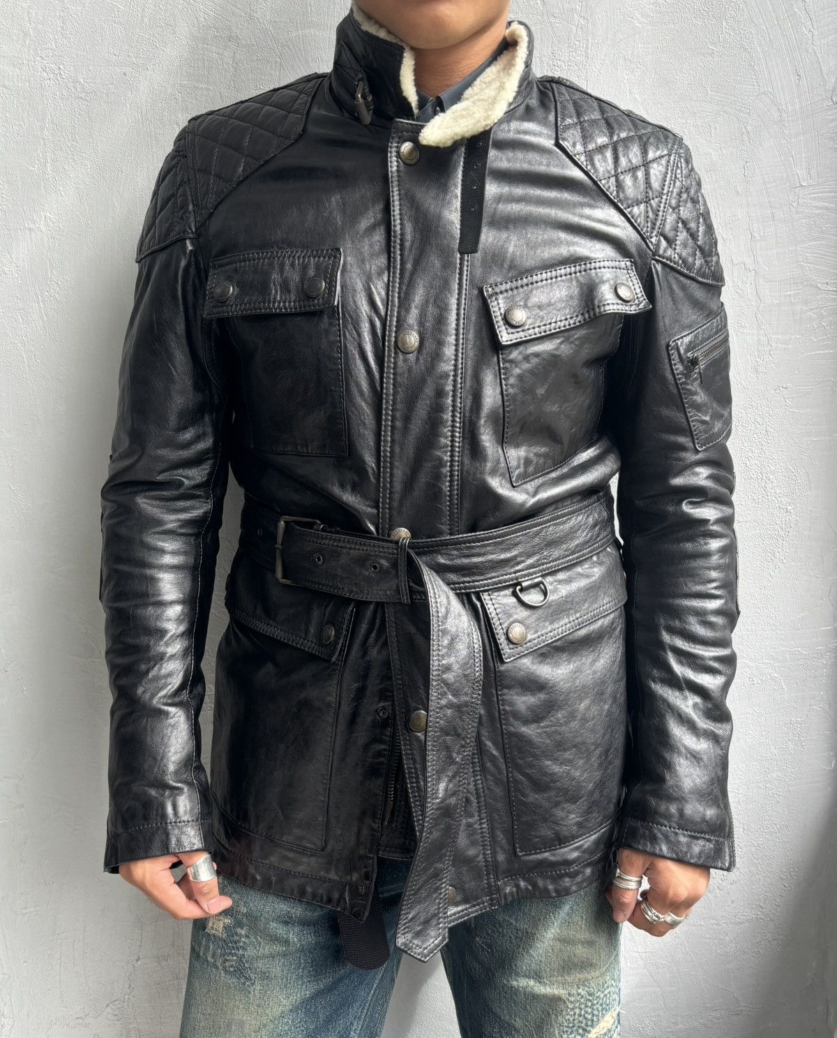 Burberry Burberry By Christopher Bailey M-65 lamb leather jacket. Size US M / EU 48-50 / 2 - 2 Thumbnail