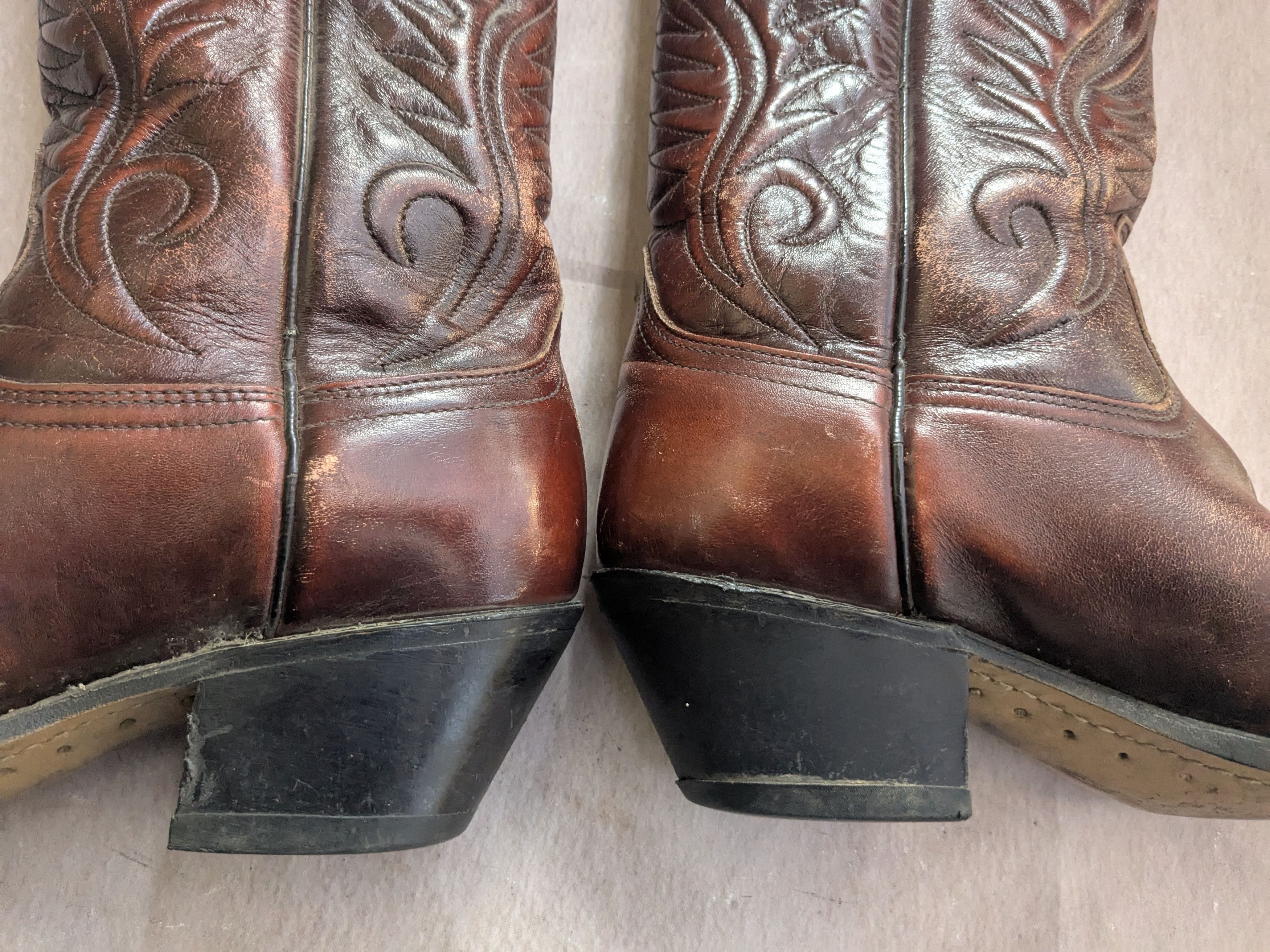 Vintage Acme Cowboy Boots Brown Leather 9 D USA Size US 9 / EU 42 - 10 Thumbnail