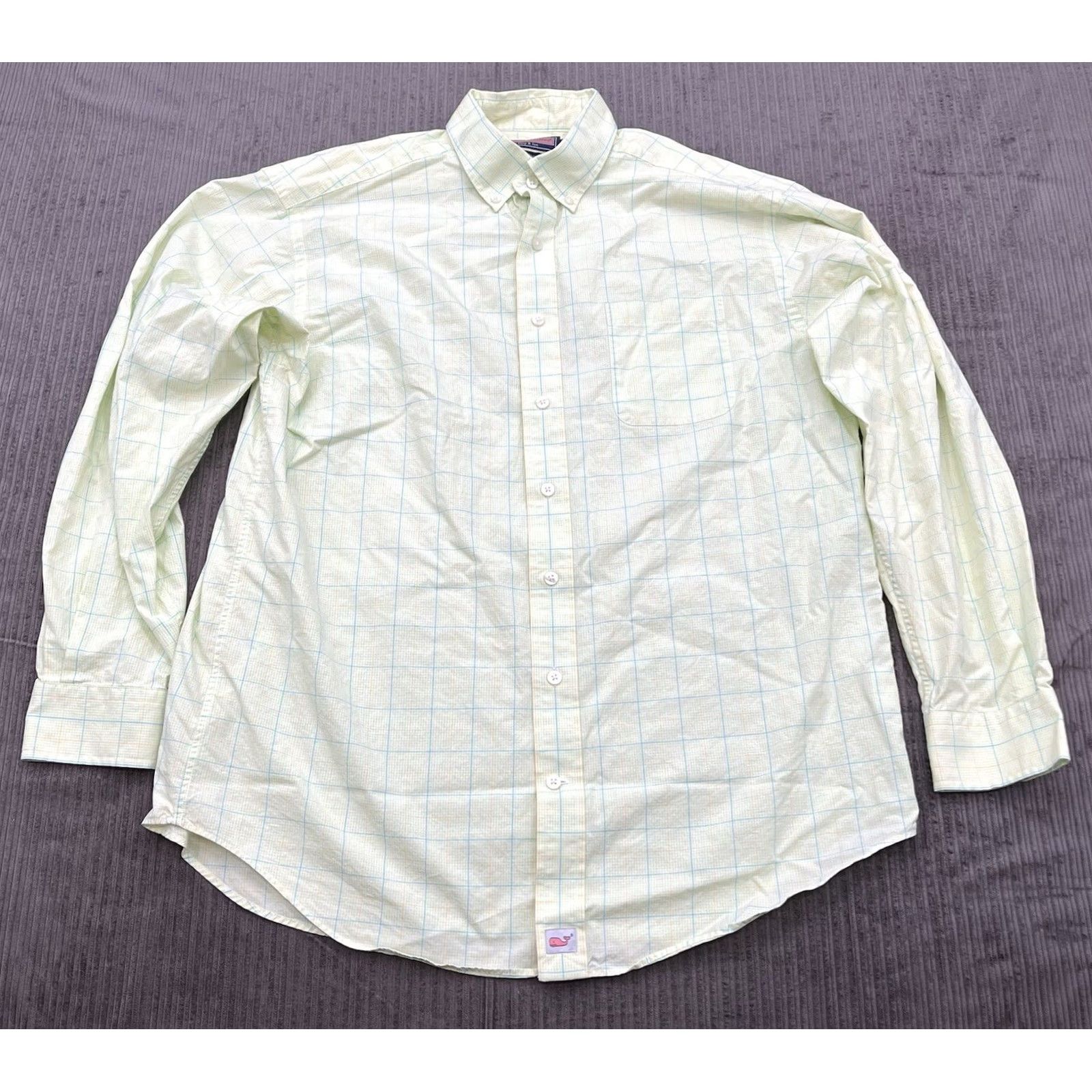 Vineyard Vines Vineyard Vines Murray Shirt Long Sleeve Button-Up Adult Large Light Green Multicolor Check Casual Mens Size US L / EU 52-54 / 3 - 2 Thumbnail