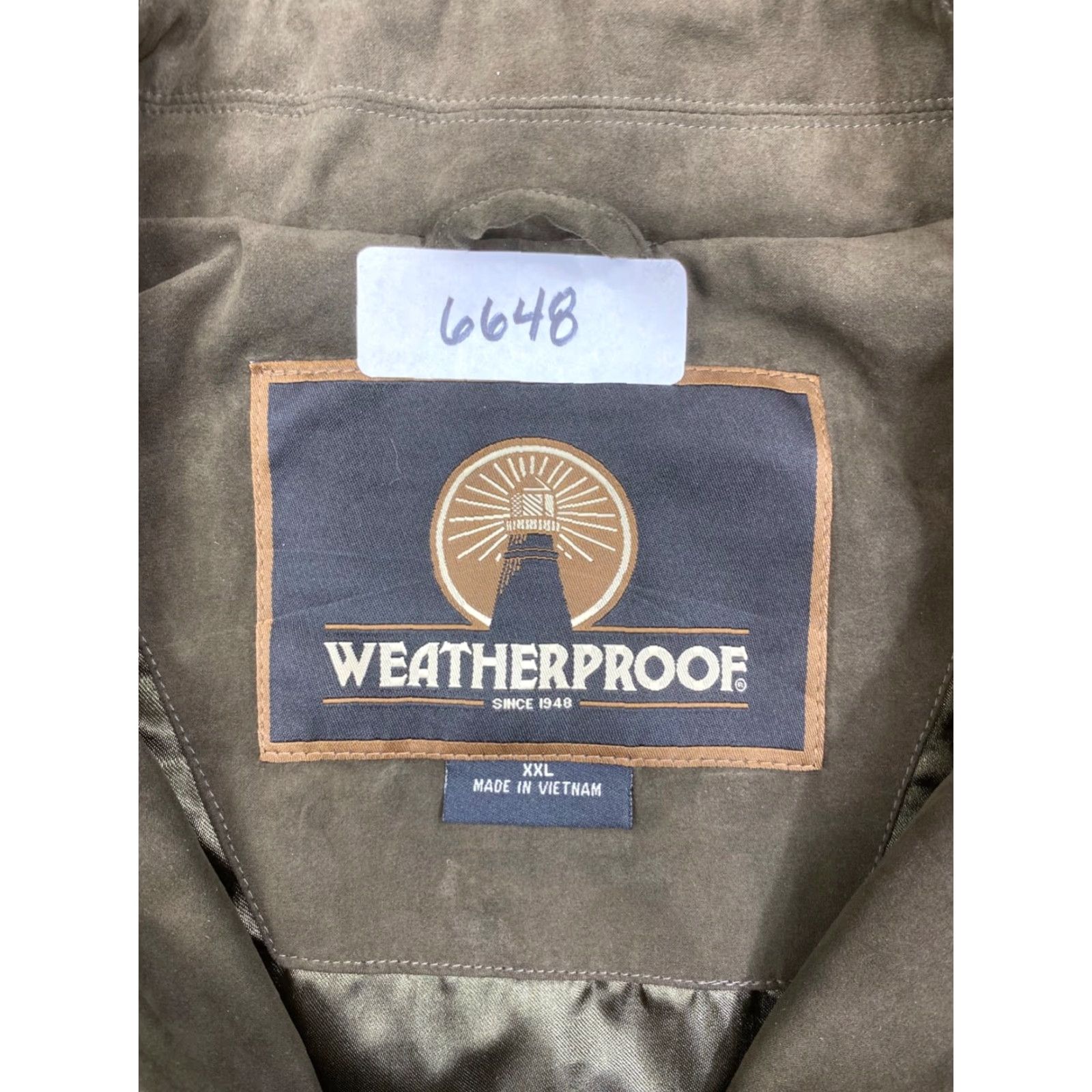 Weatherproof Weatherproof Mens Jacket 2XL Brown Faux Suede Full Zip 100% Polyester #6648 Size US XXL / EU 58 / 5 - 2 Thumbnail