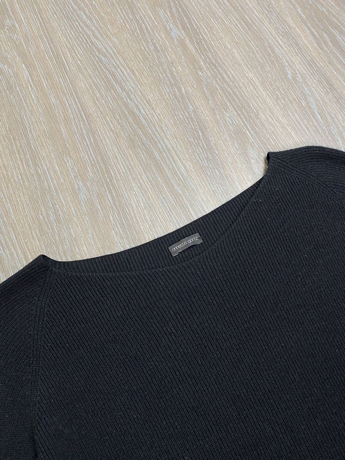 Annette Gortz × Designer Annette Gortz Black Knit Designer Sweater pullover Size L / US 10 / IT 46 - 7 Thumbnail