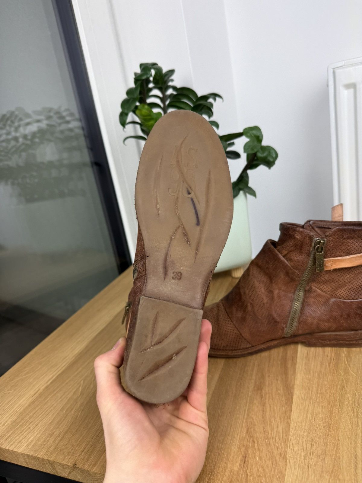 A.S.98 A.S 98 Brown Calfskin Leather Women’s Boots Size 39 Size US 9 / IT 39 - 10 Thumbnail