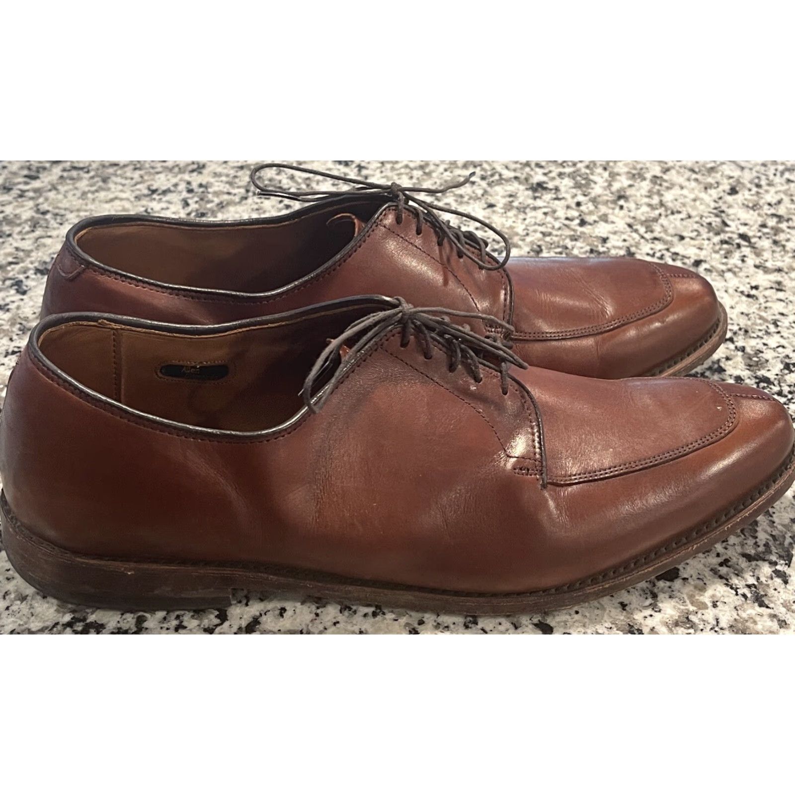 Allen Edmonds VINTAGE Allen Edmonds Delray Oxfords Dress Shoe Brown Leather Men 14B Split Toe USA Made Mens Shoes Size US 14 / EU 47 - 3 Thumbnail